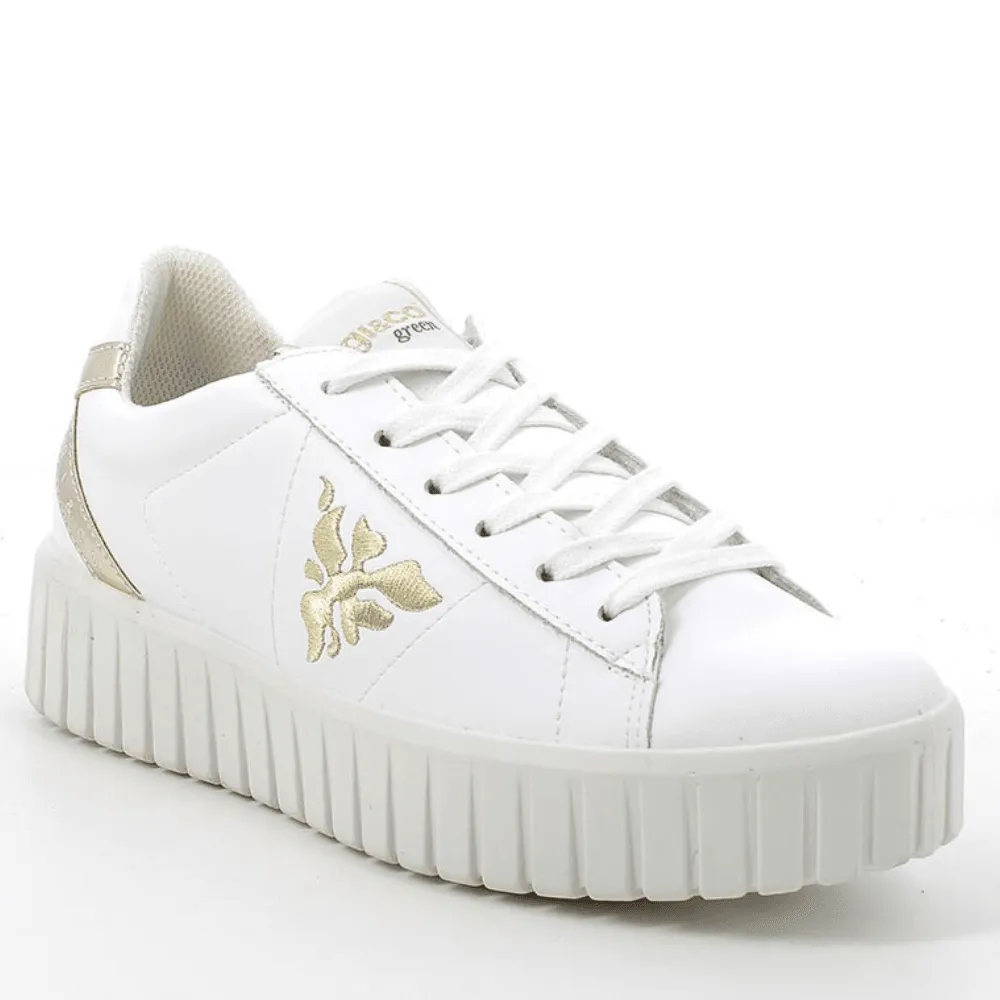 Igi & Co 4678511 White and Gold Platform Trainers