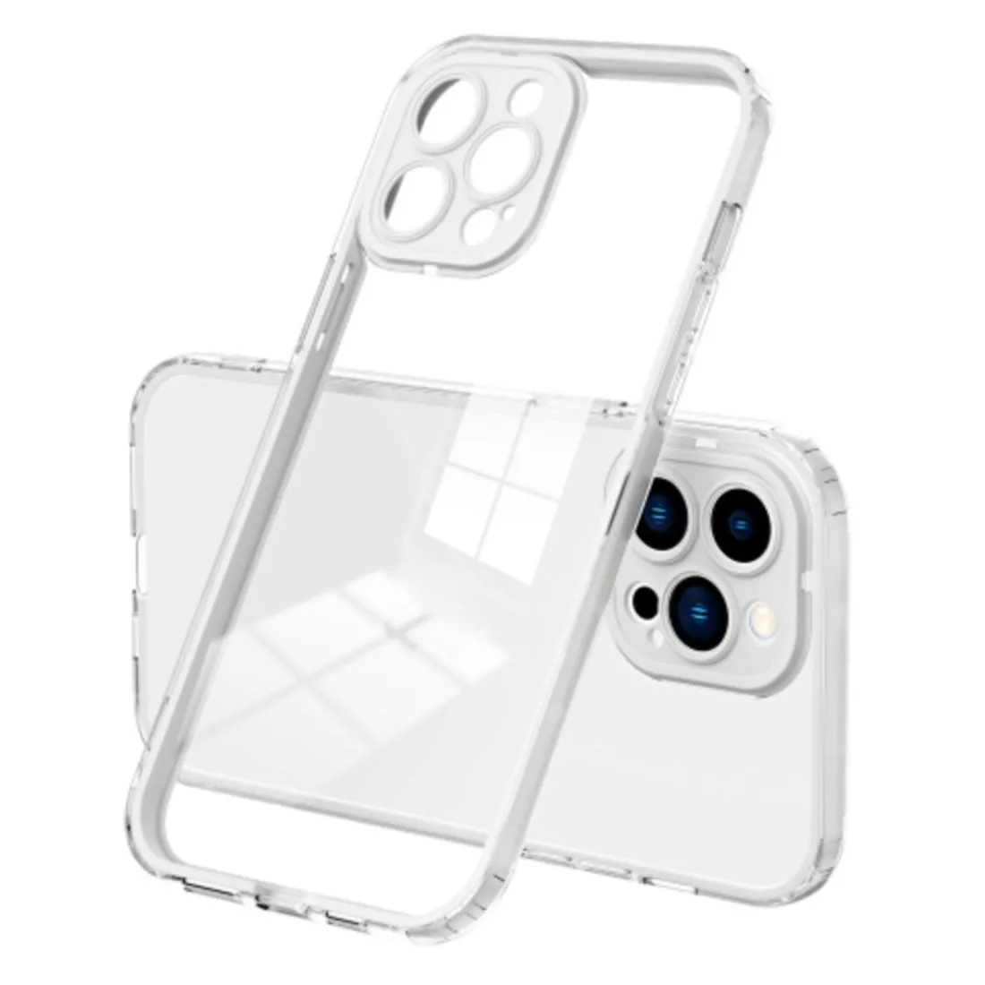 IPhone 11 Pro Max Cover with Camera Protection Customized TPU Flexible Clear Case with Initial