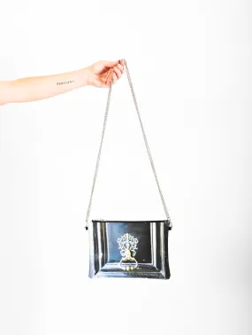 Jessica Murray Designs Leather Crossbody Bag in Black Parisian Door by Jessica Murray