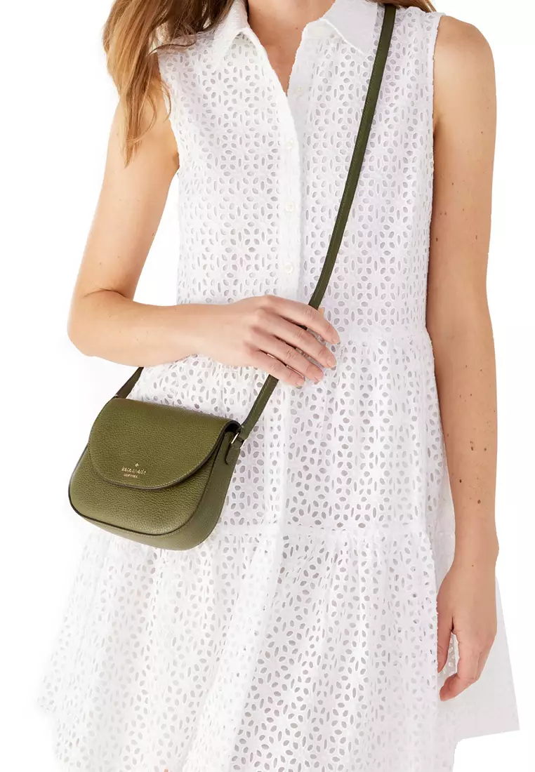 Kate Spade Kate Spade Leila Mini Flap Crossbody Bag in Enchanted Green WLR00396