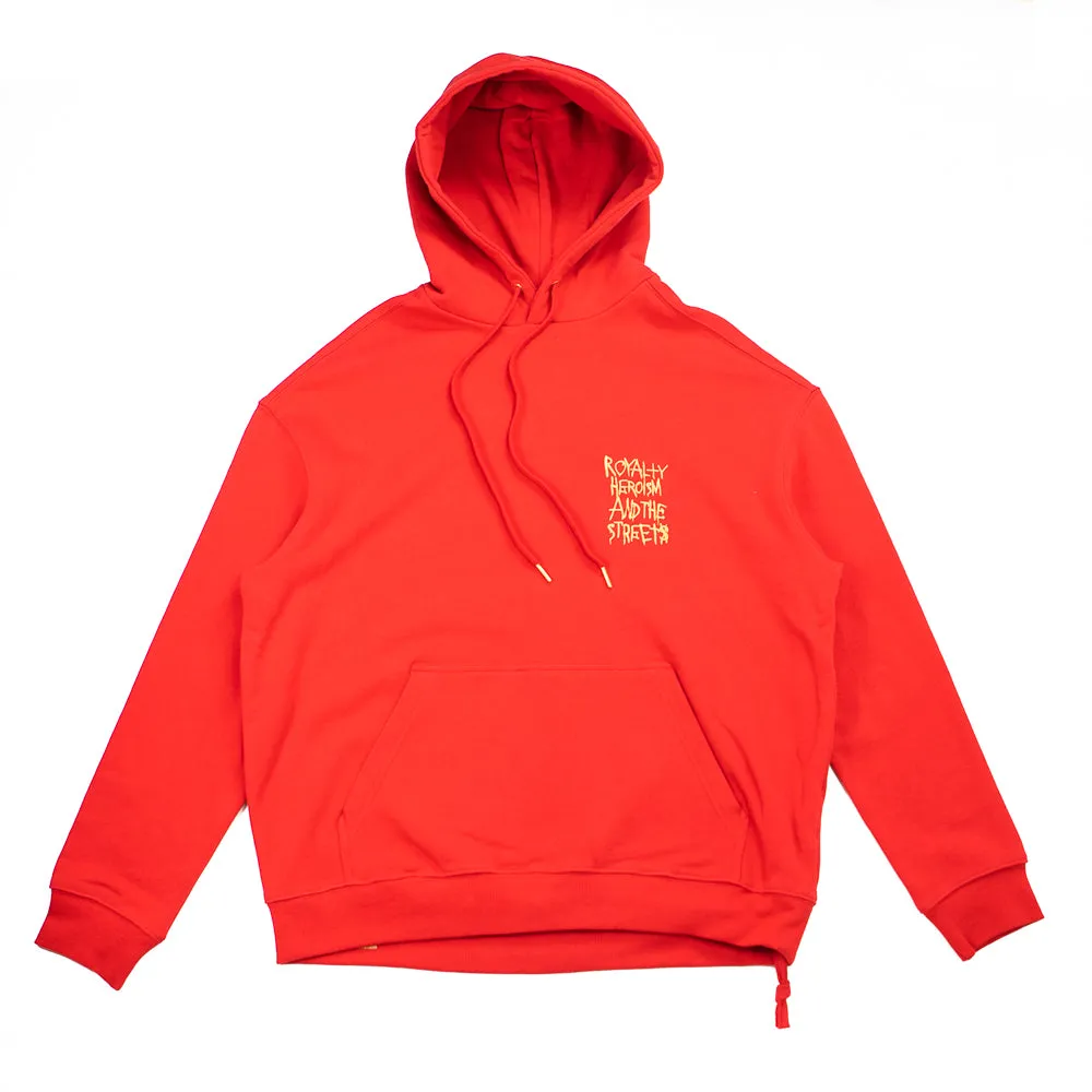 Ksubi 23 Biggie Hoodie (Red/Metallic Gold)