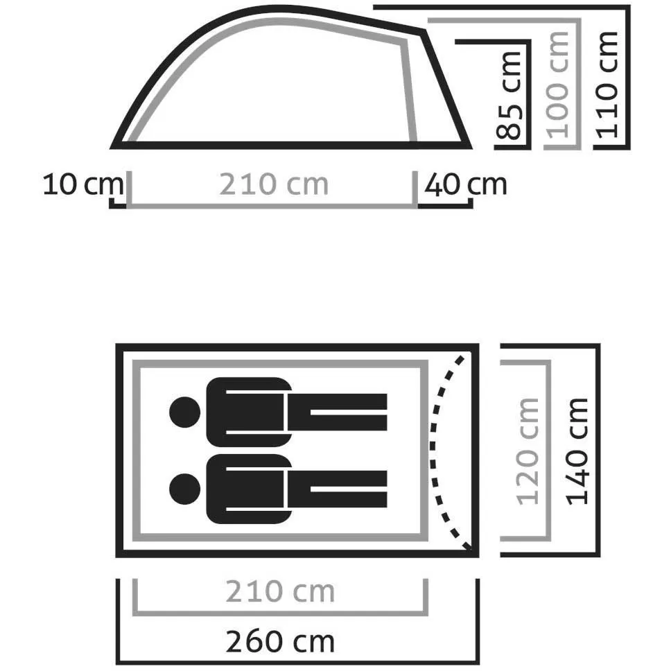 Litetrek Pro II Tent - (With Free Footprint)