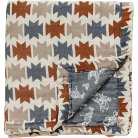 Mebie Baby Western Aztec + Wild West Muslin Quilt