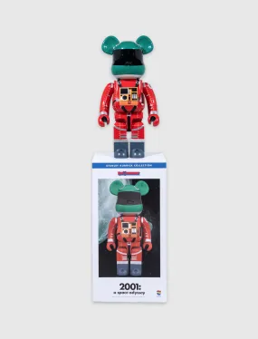 MEDICOM 2001 SPACE ODYSSEY GREEN HELMET & ORANGE SUIT 1000% BE@RBRICK   MULTI