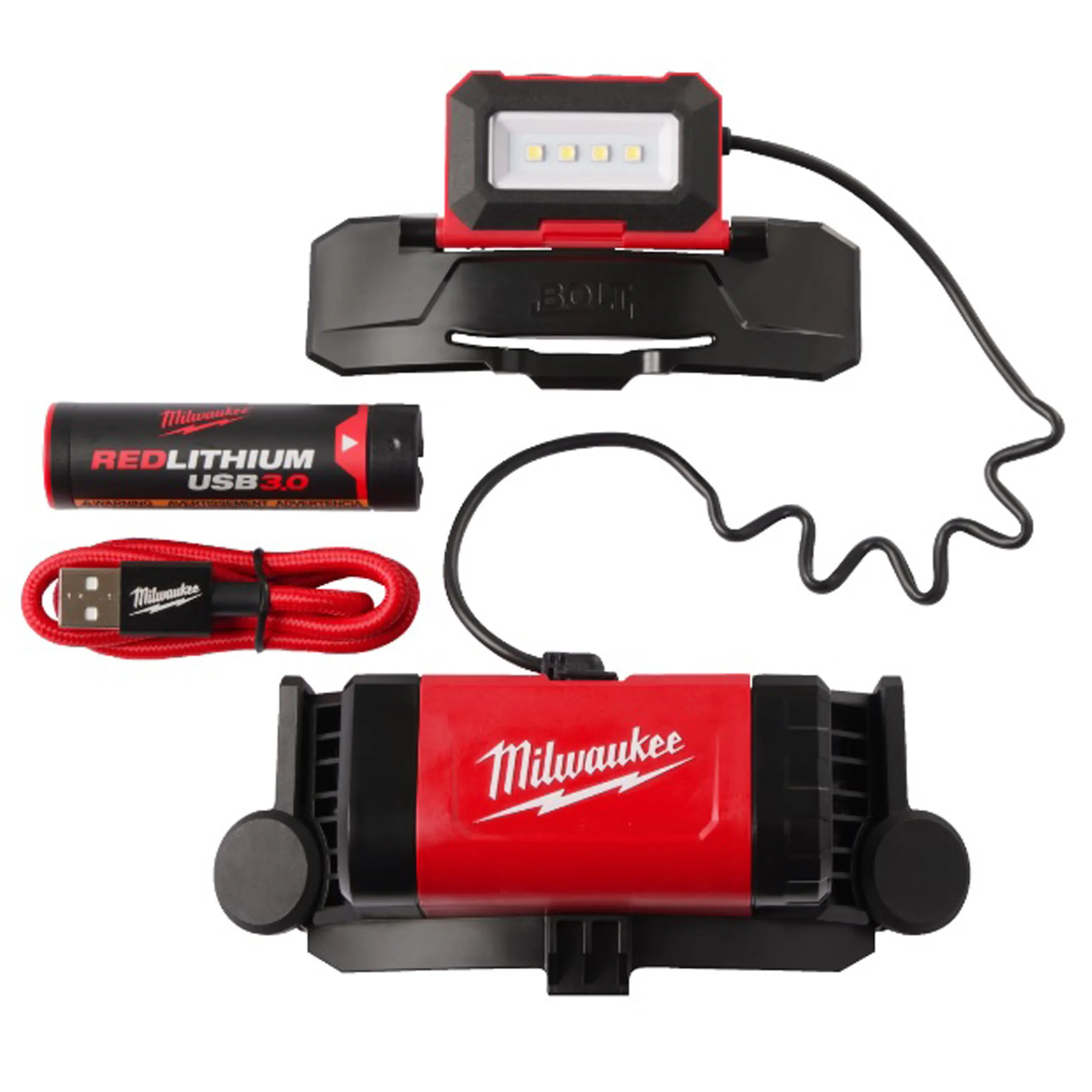 Milwaukee Bolt 600 Lumens USB Rechargeable Headlamp