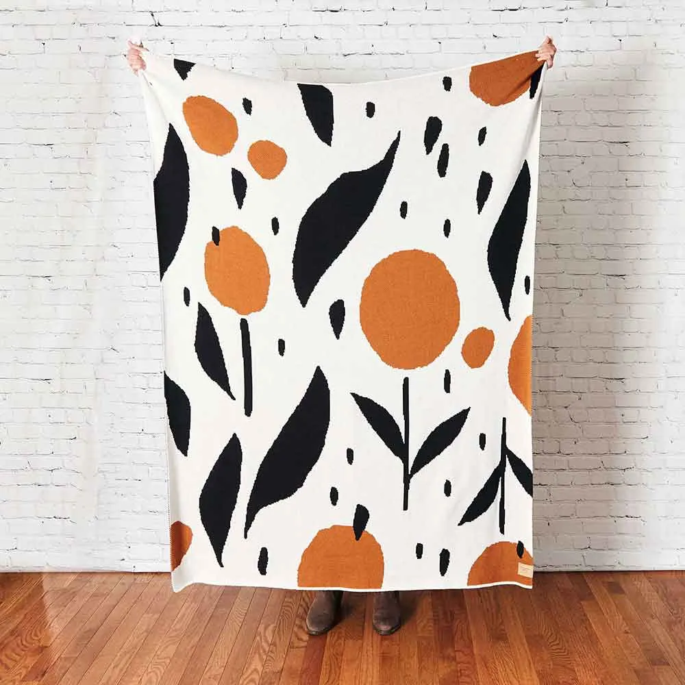 Misha Zadeh Cotton Throw Blanket