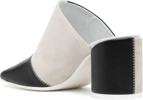 MM6 Maison Margiela colour-block mules Black