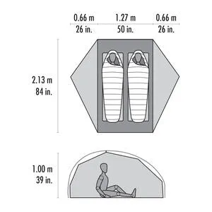 MSR FreeLite 2-Person Ultralight Backpacking Tent