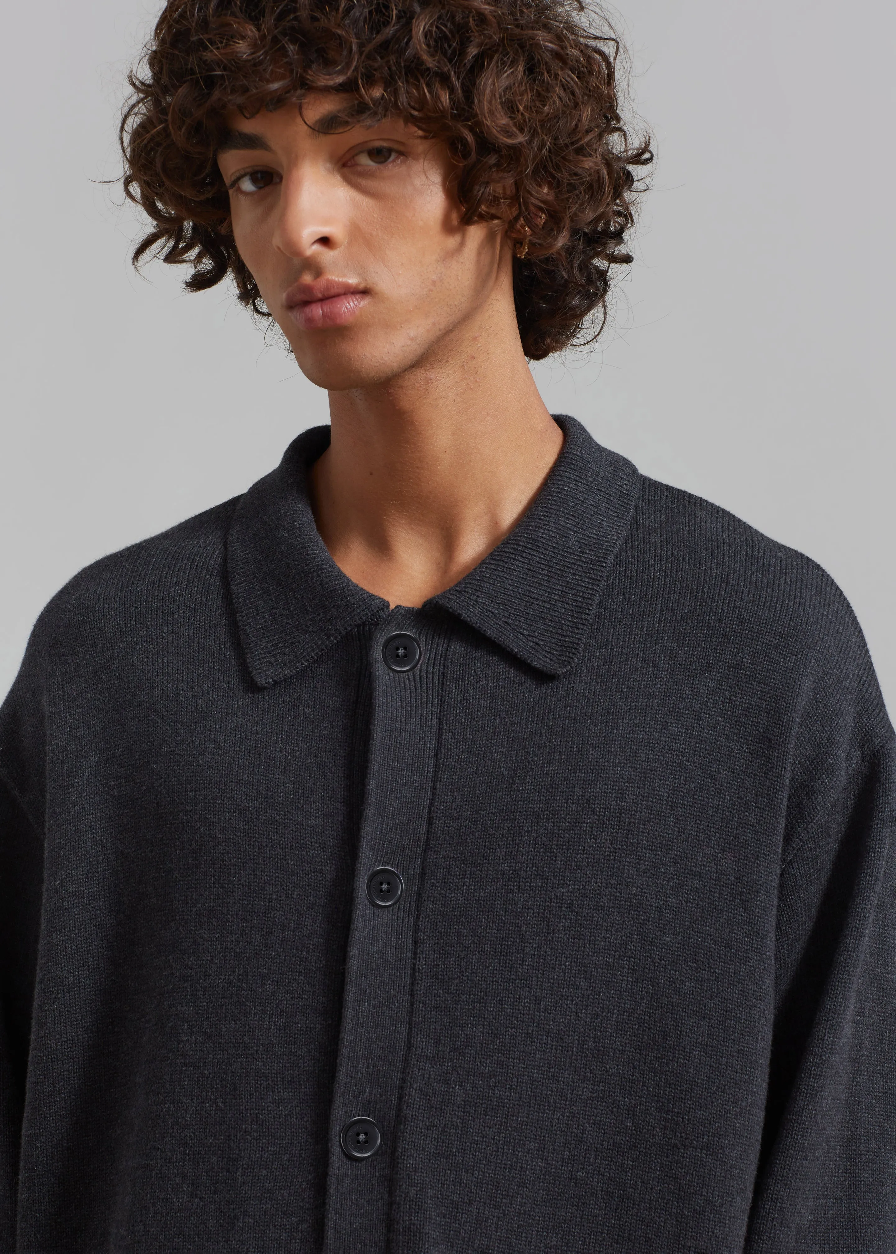 Myles Cardigan - Charcoal