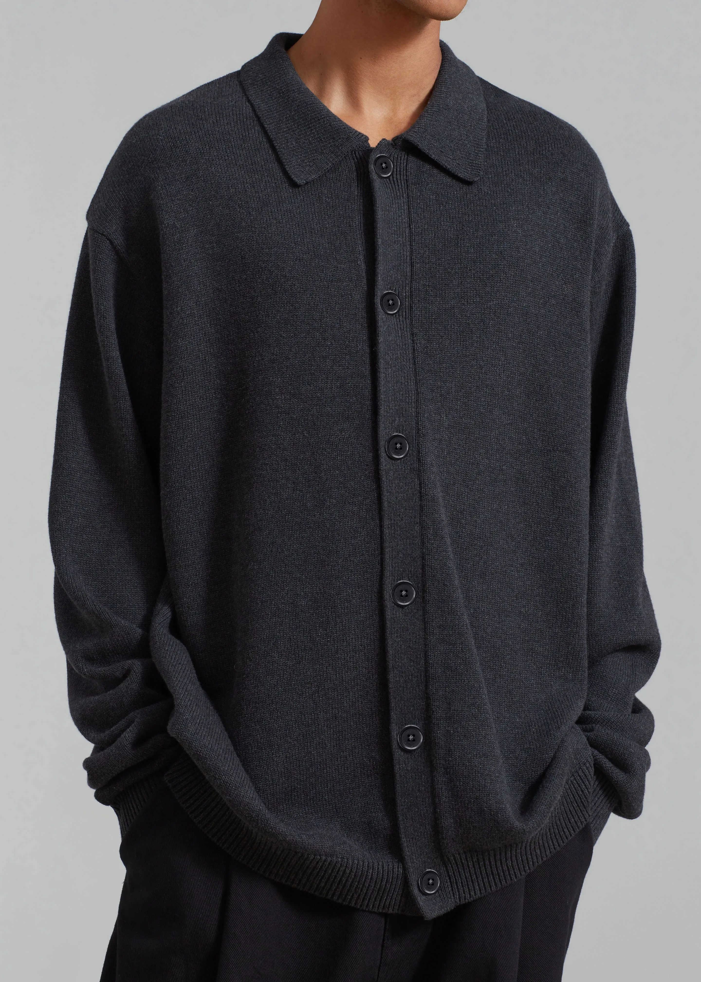 Myles Cardigan - Charcoal