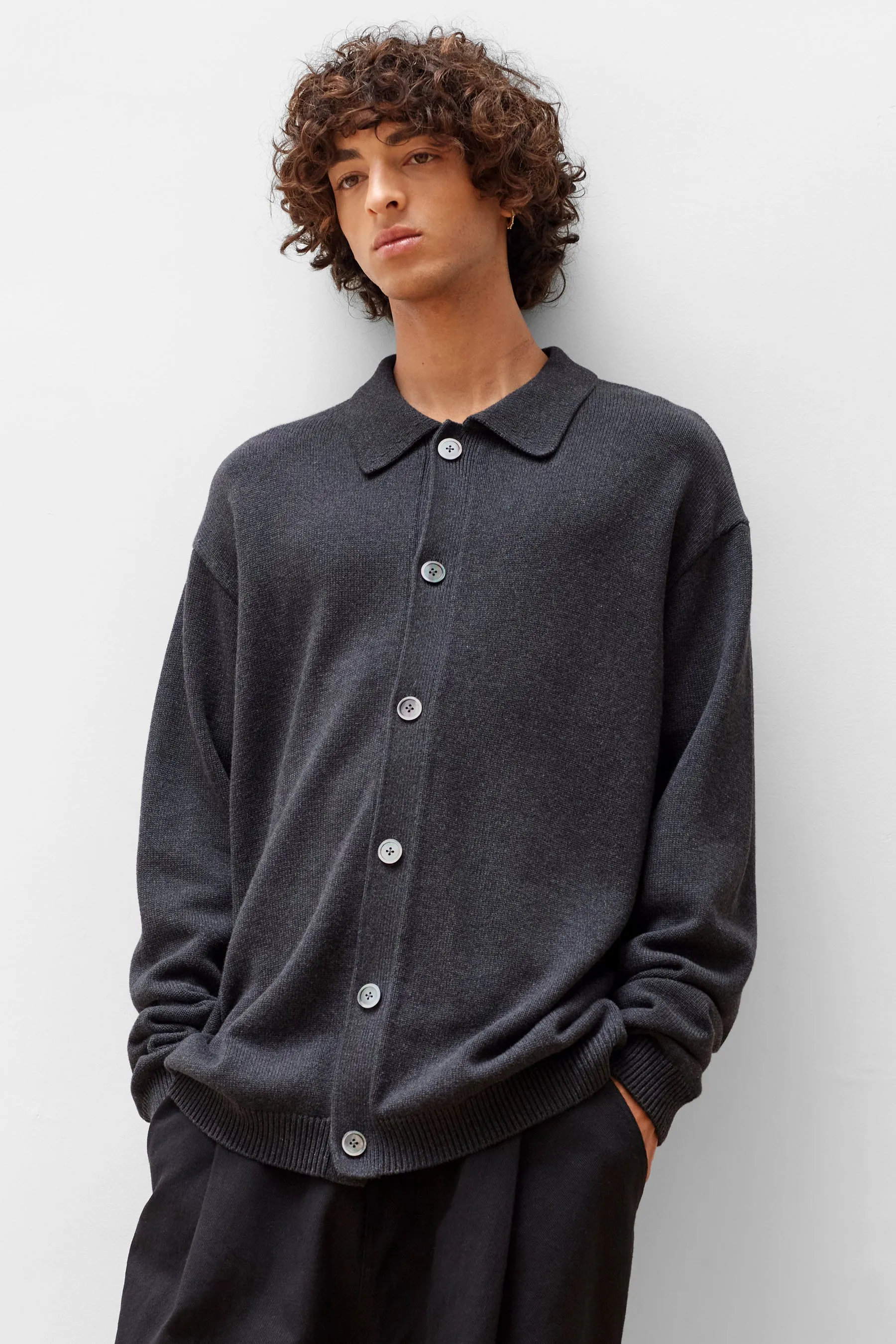 Myles Cardigan - Charcoal