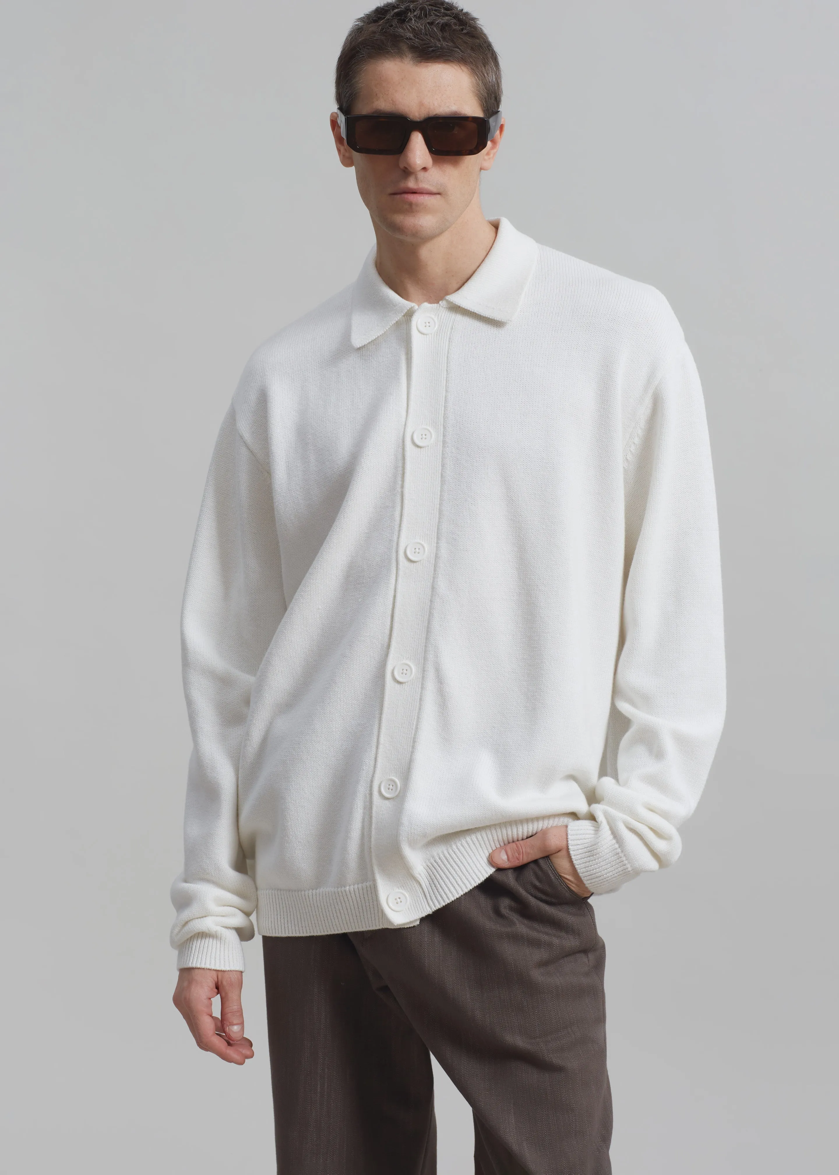 Myles Cardigan - White