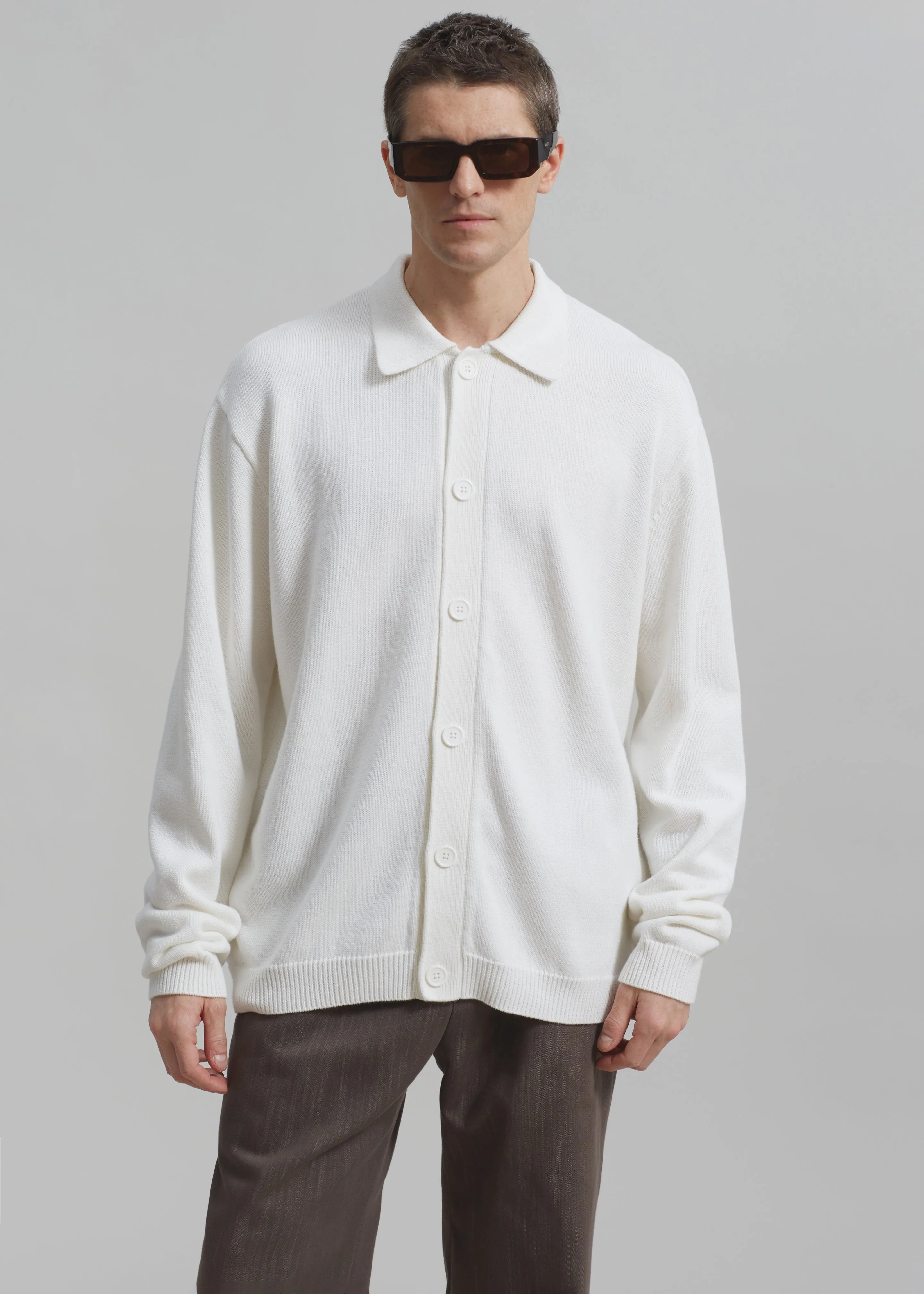 Myles Cardigan - White