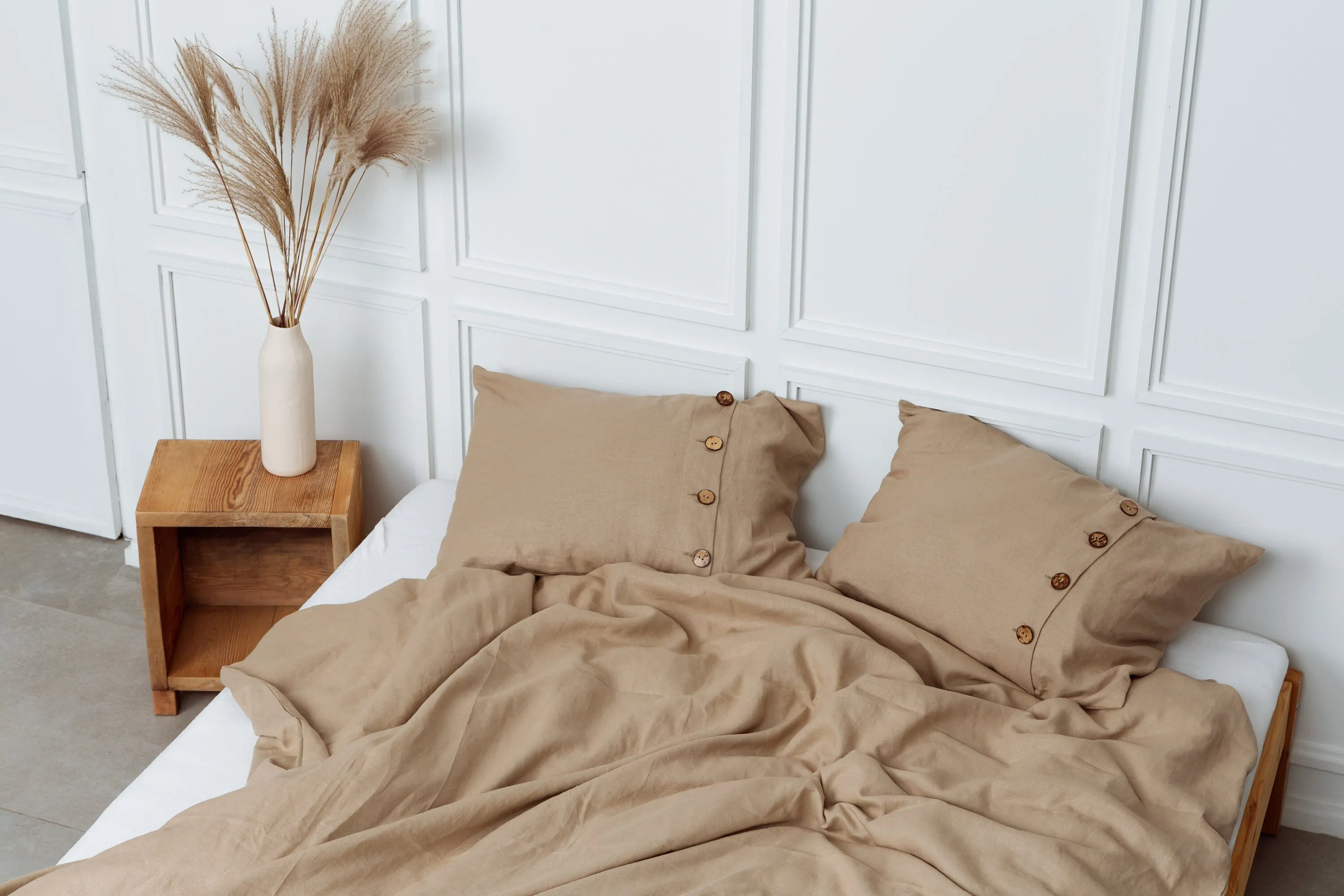 Natural Linen Duvet Cover Set