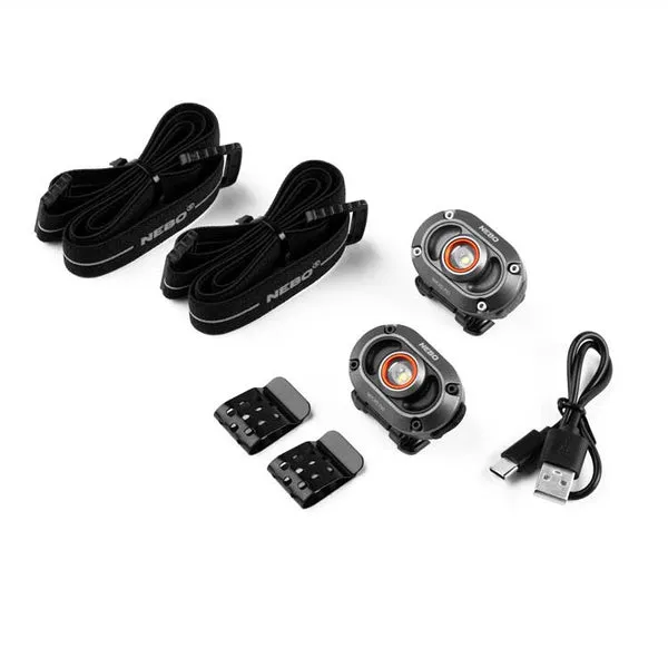 Nebo Mycro 250 Rechargeable Headlamp & Cap Light - 2 Pack