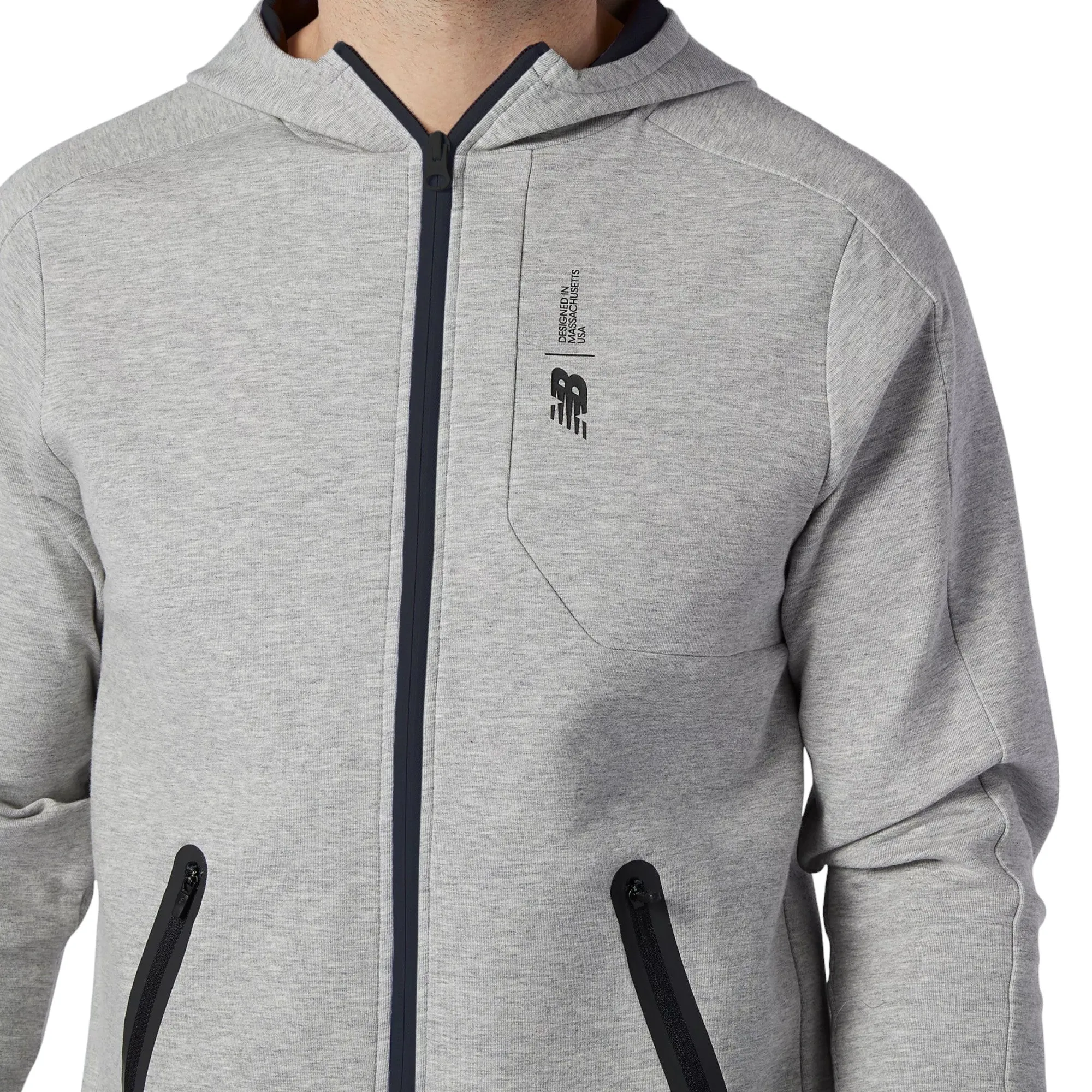 New Balance Fortitech Fleece Sports Jacket - Grey