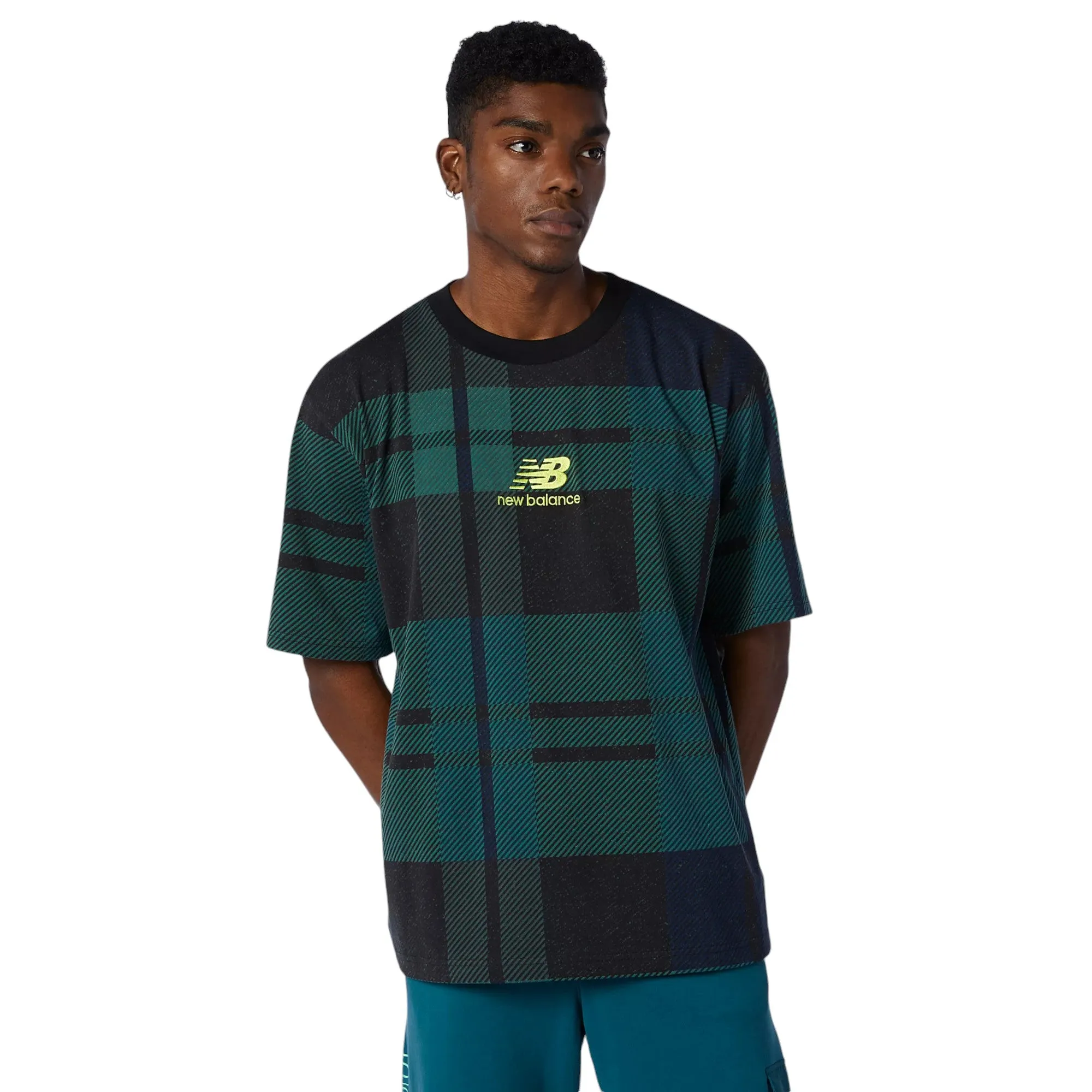 New Balance NB Athletics Black Watch Tee - Green