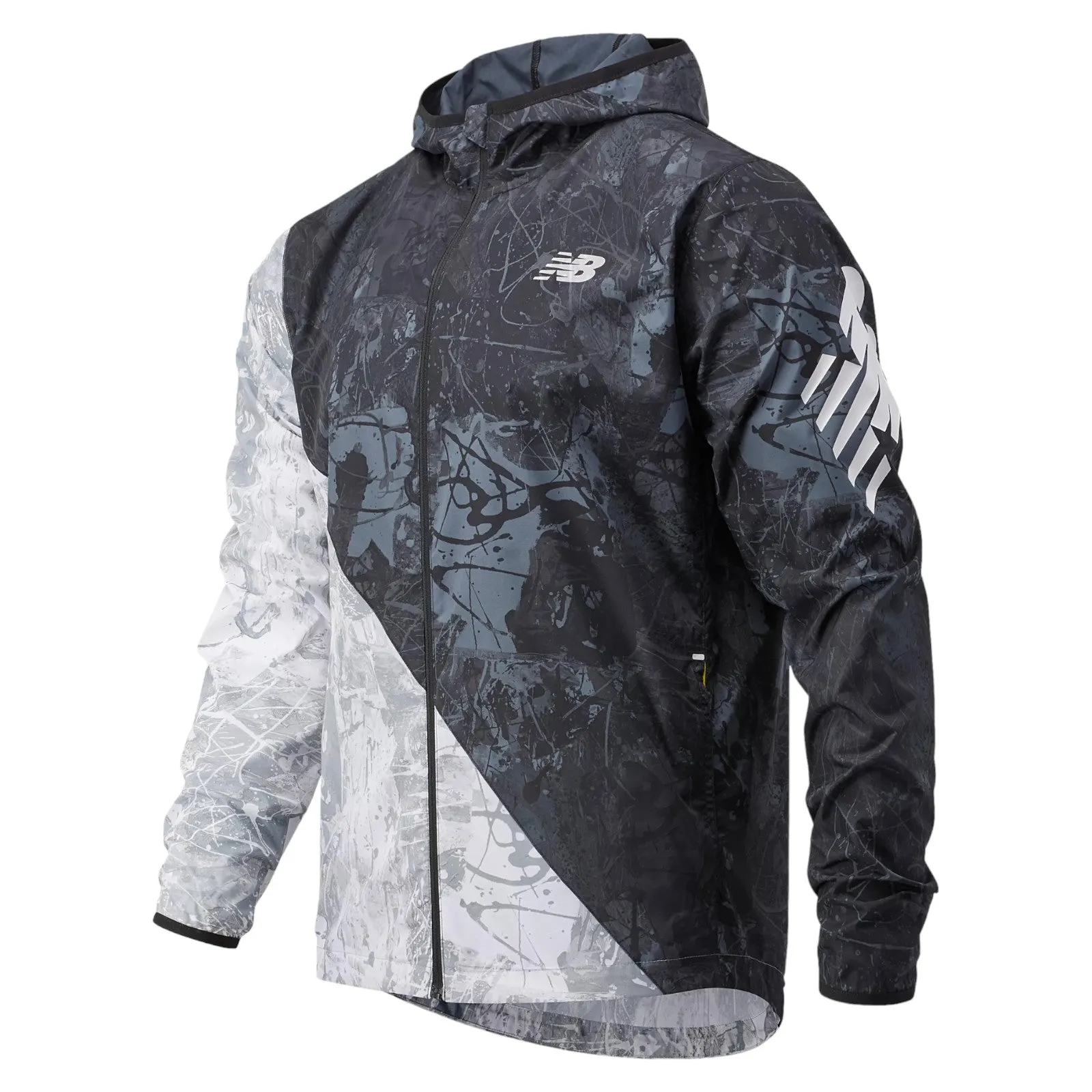 New Balance Printed Fast Flight Jacket - White/Black