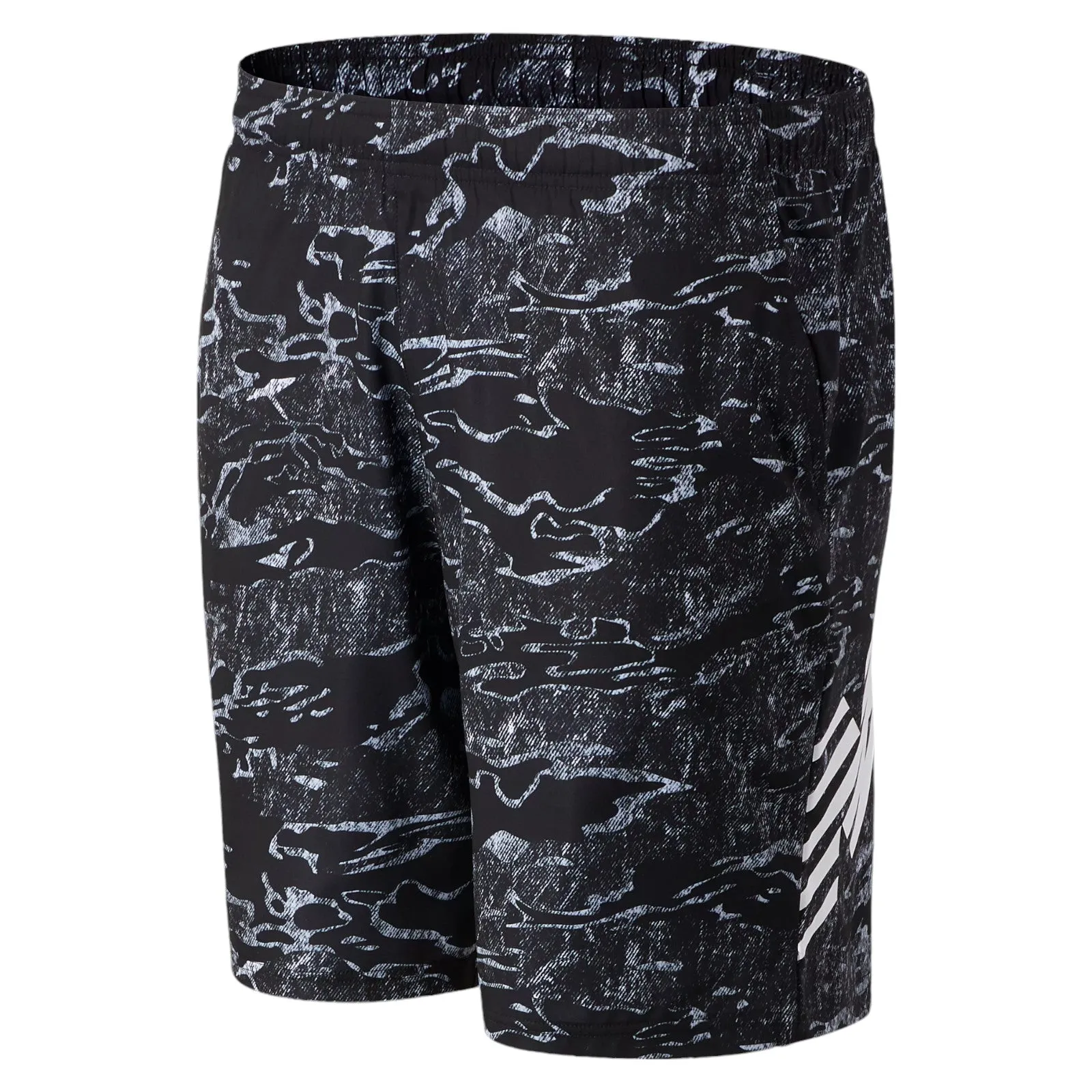 New Balance Tenacity 9-inch Printed Woven Shorts - Black