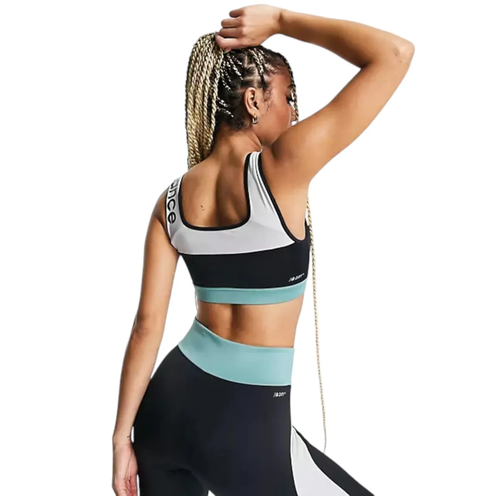 New Balance Womens Archive Remix Crop Top - Navy