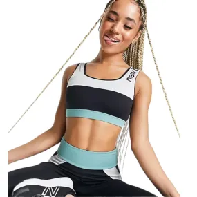 New Balance Womens Archive Remix Crop Top - Navy