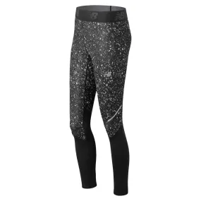 New Balance Womens Athletic Accelerate Printed Leggings - Black