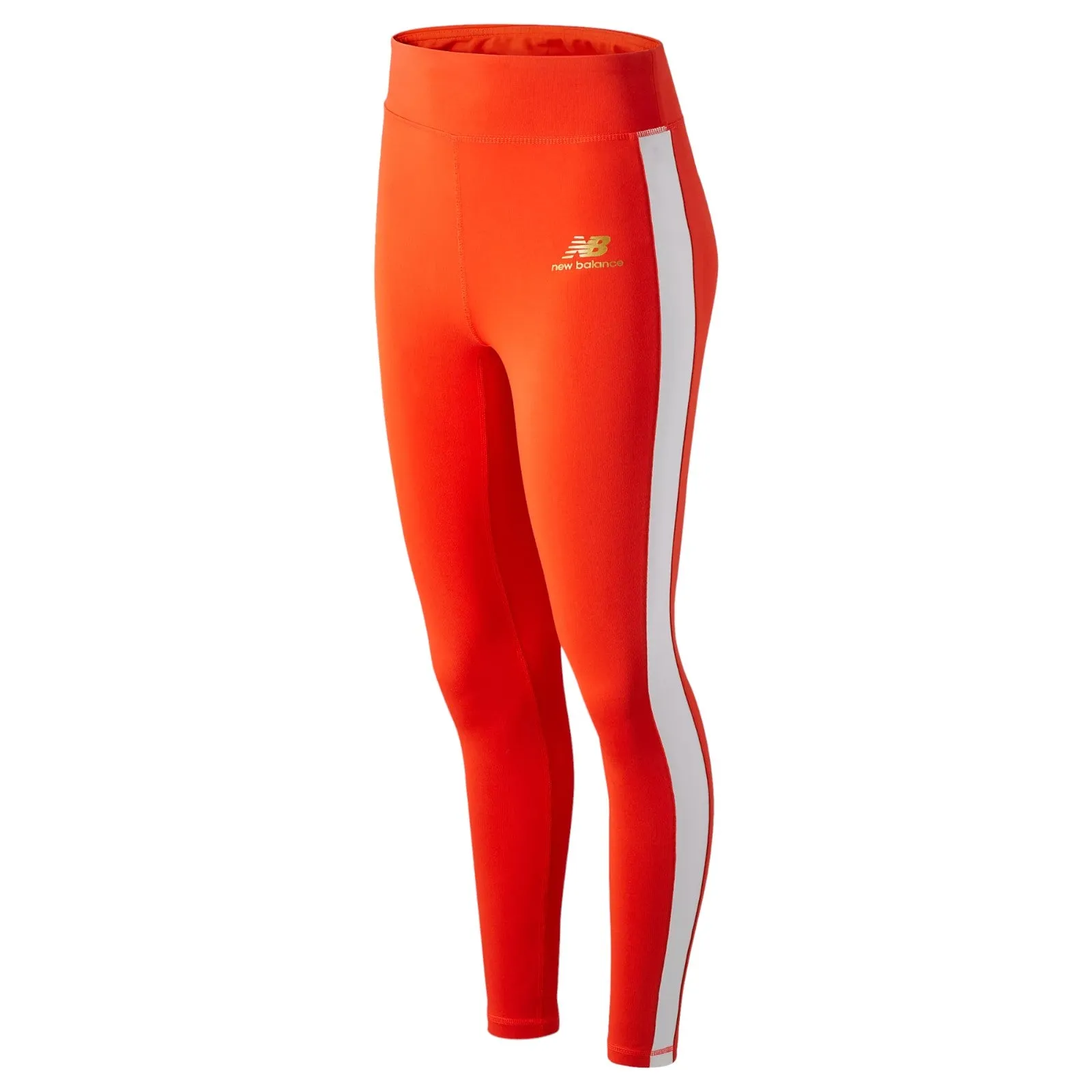 New Balance Womens Athletics Podium Leggings - Red