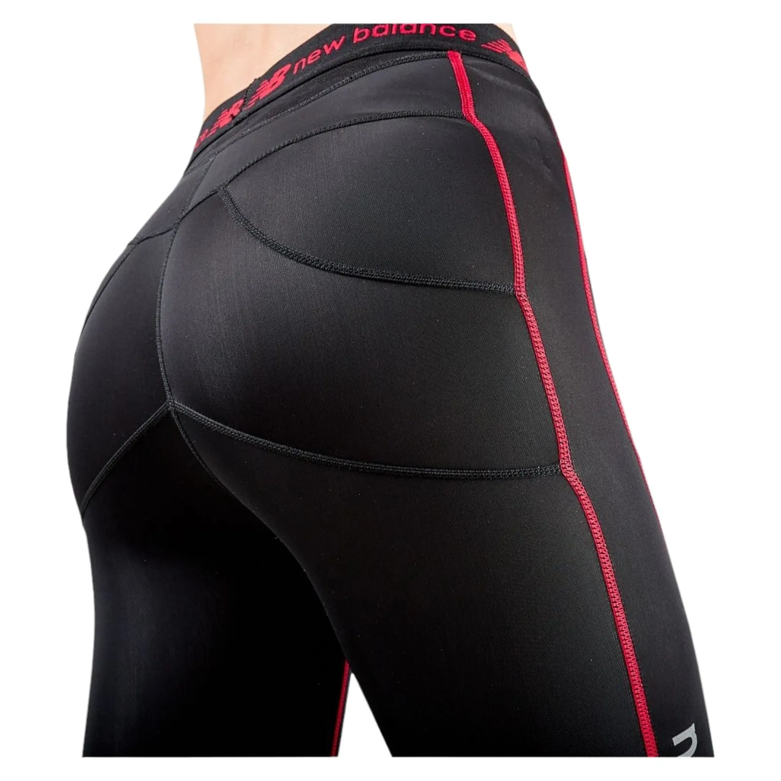 New Balance Womens Compression+ Capri Running Tights - Black