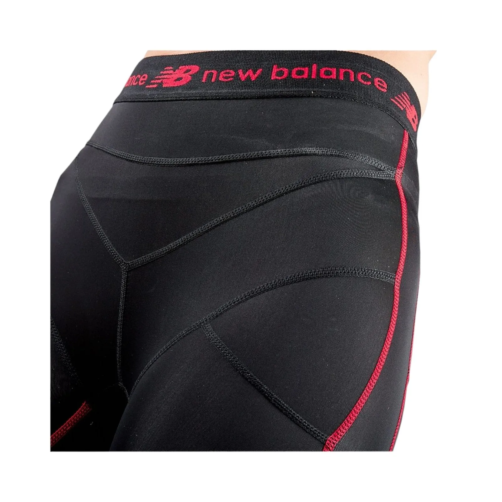 New Balance Womens Compression+ Capri Running Tights - Black