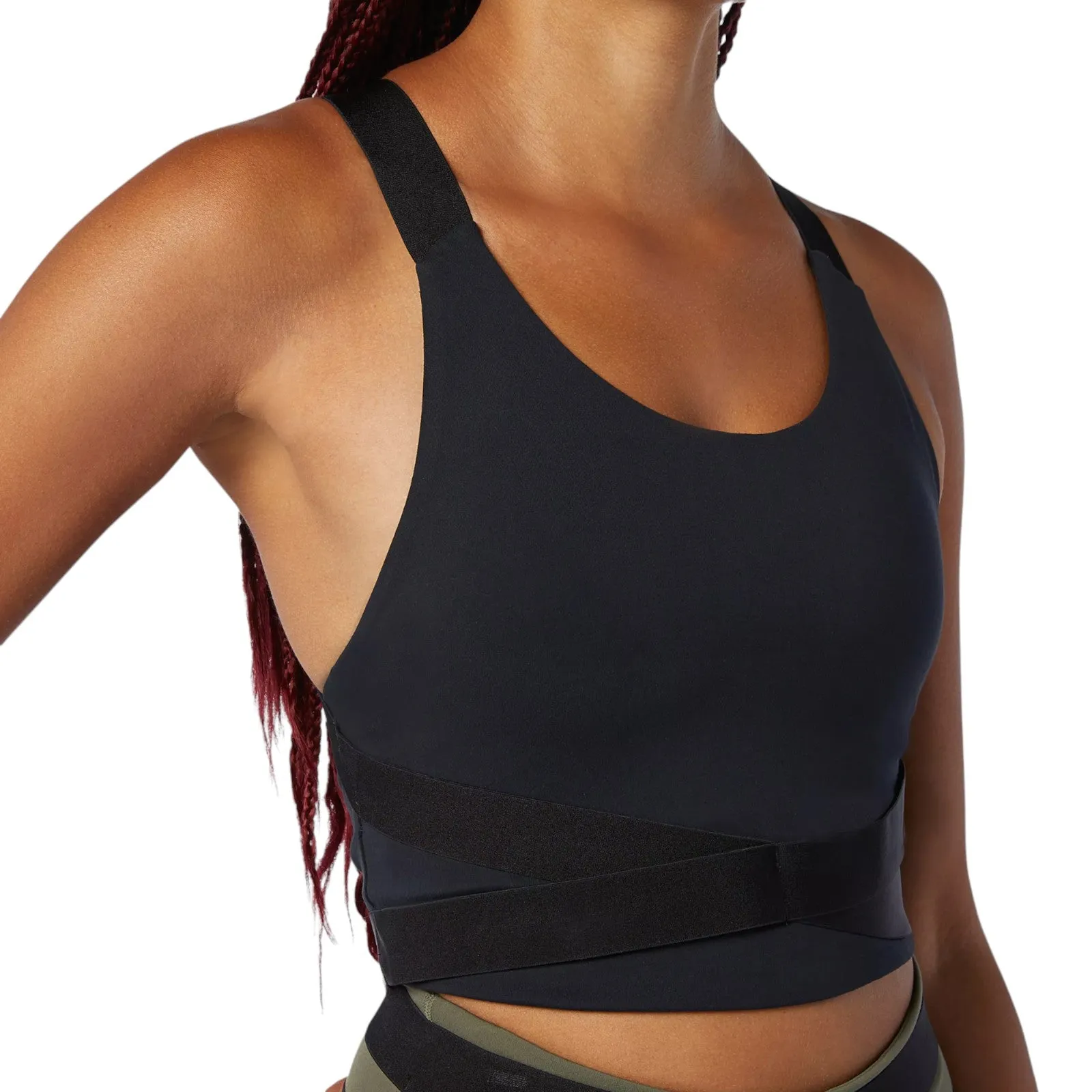 New Balance Womens Determination Academy Crop Bra - Black