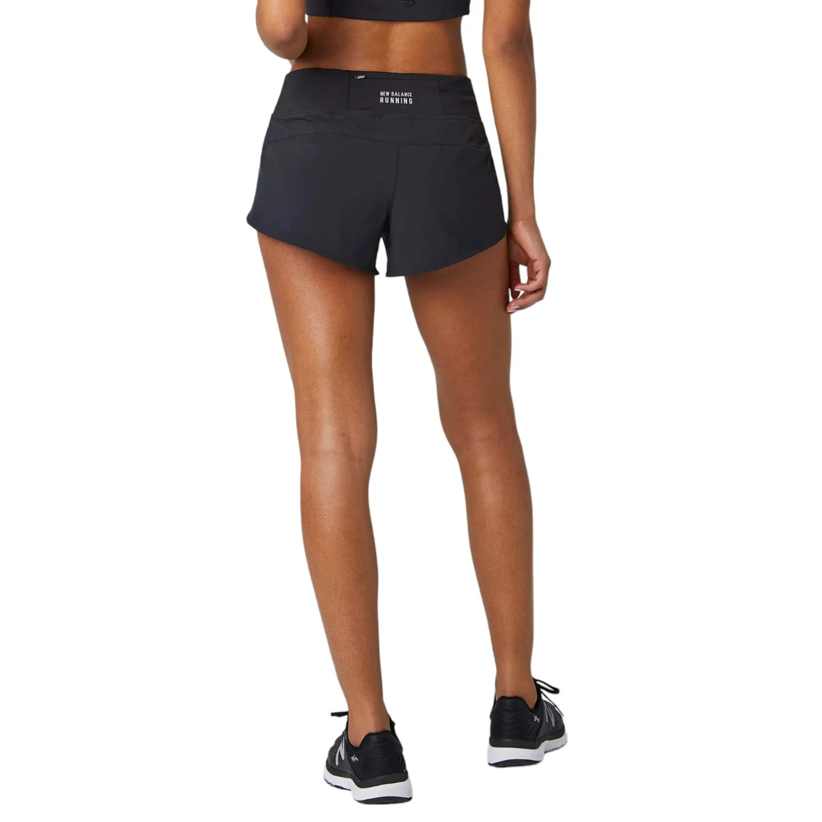 New Balance Womens Impact Run Shorts 3 Inch - Black