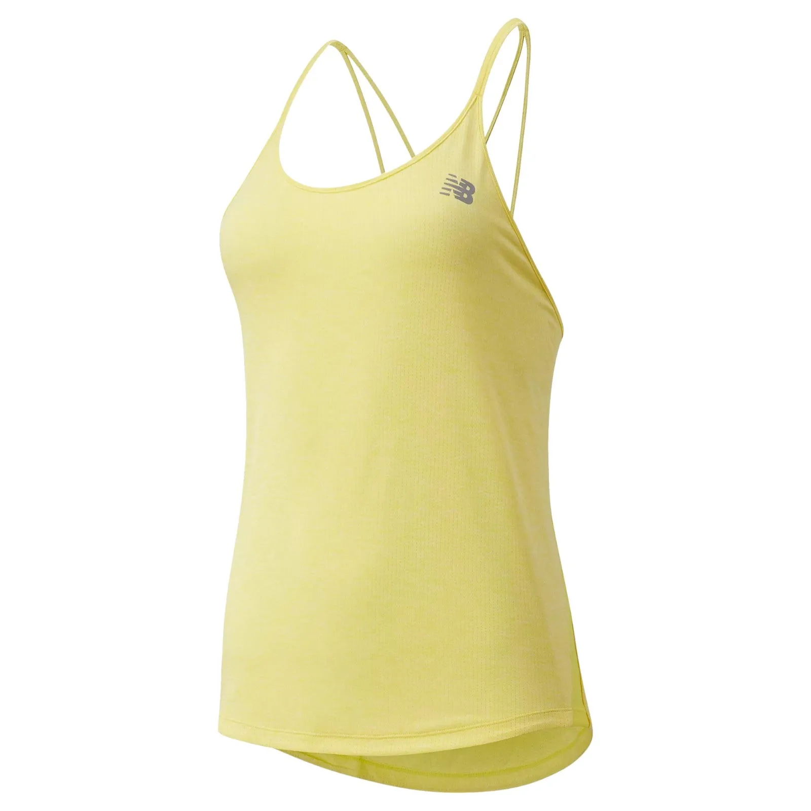 New Balance Womens Impact Run Tank Top - Yellow