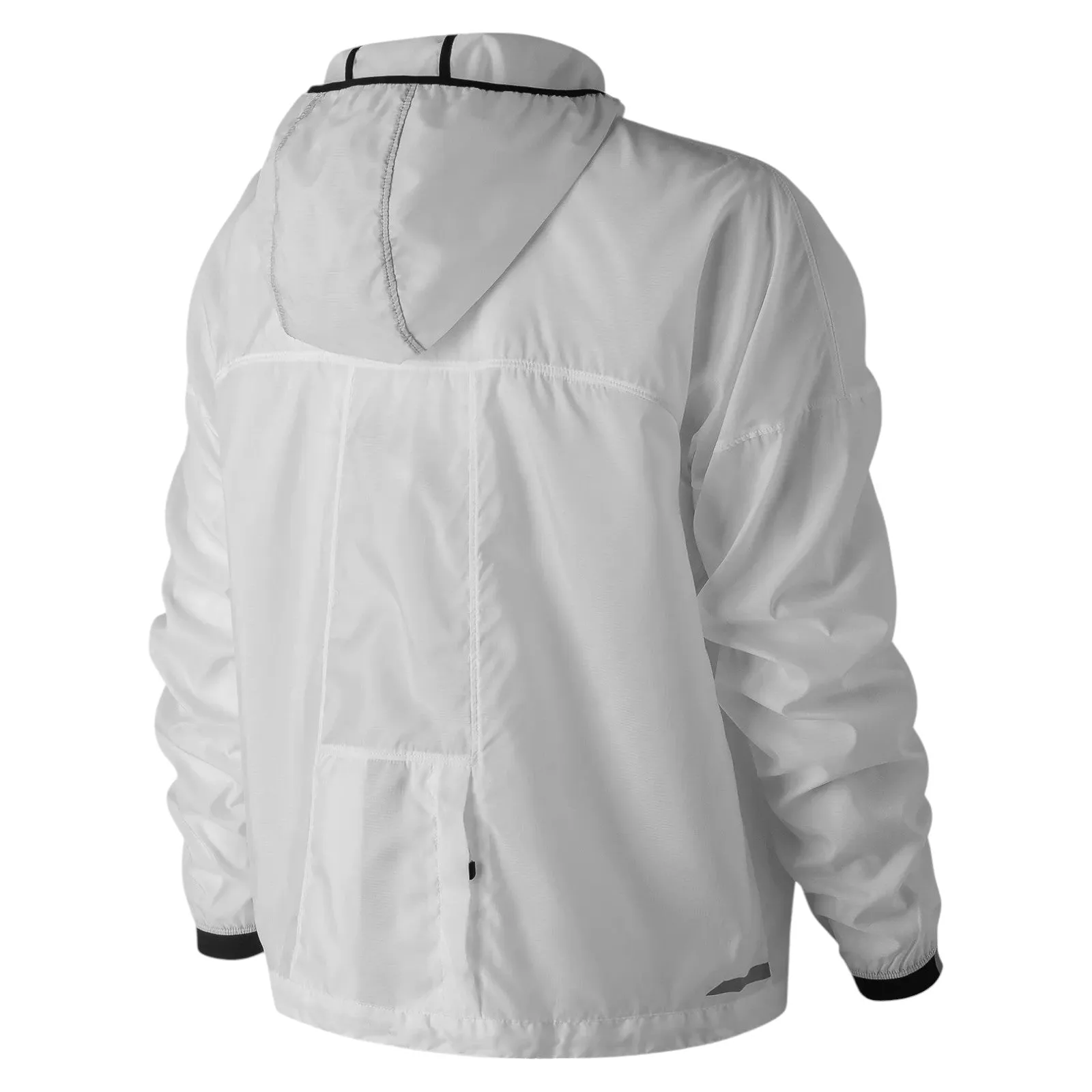 New Balance Womens Light Pack Jacket Windbreaker - White