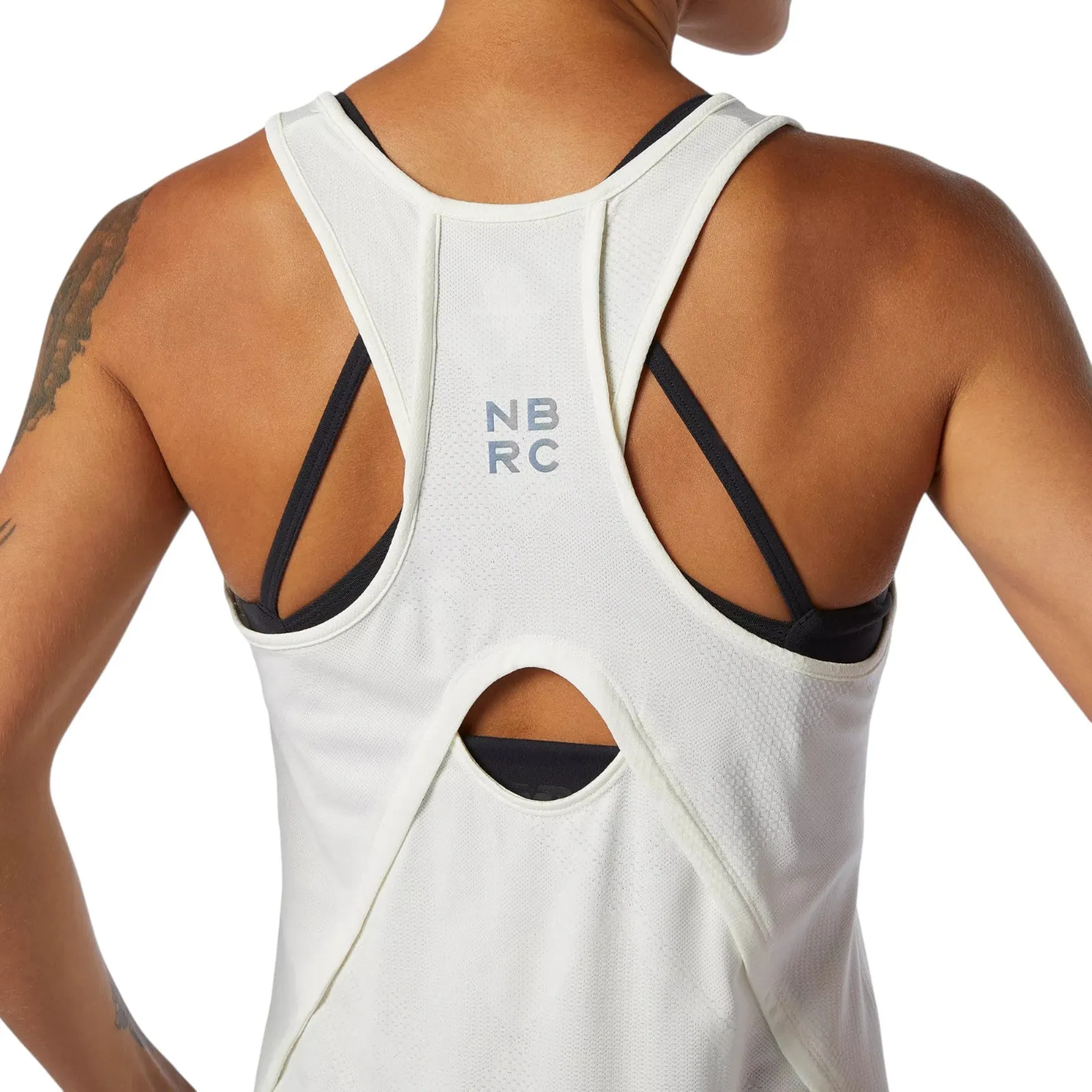 New Balance Womens Q Speed Fuel Jacquard Tank Top - White