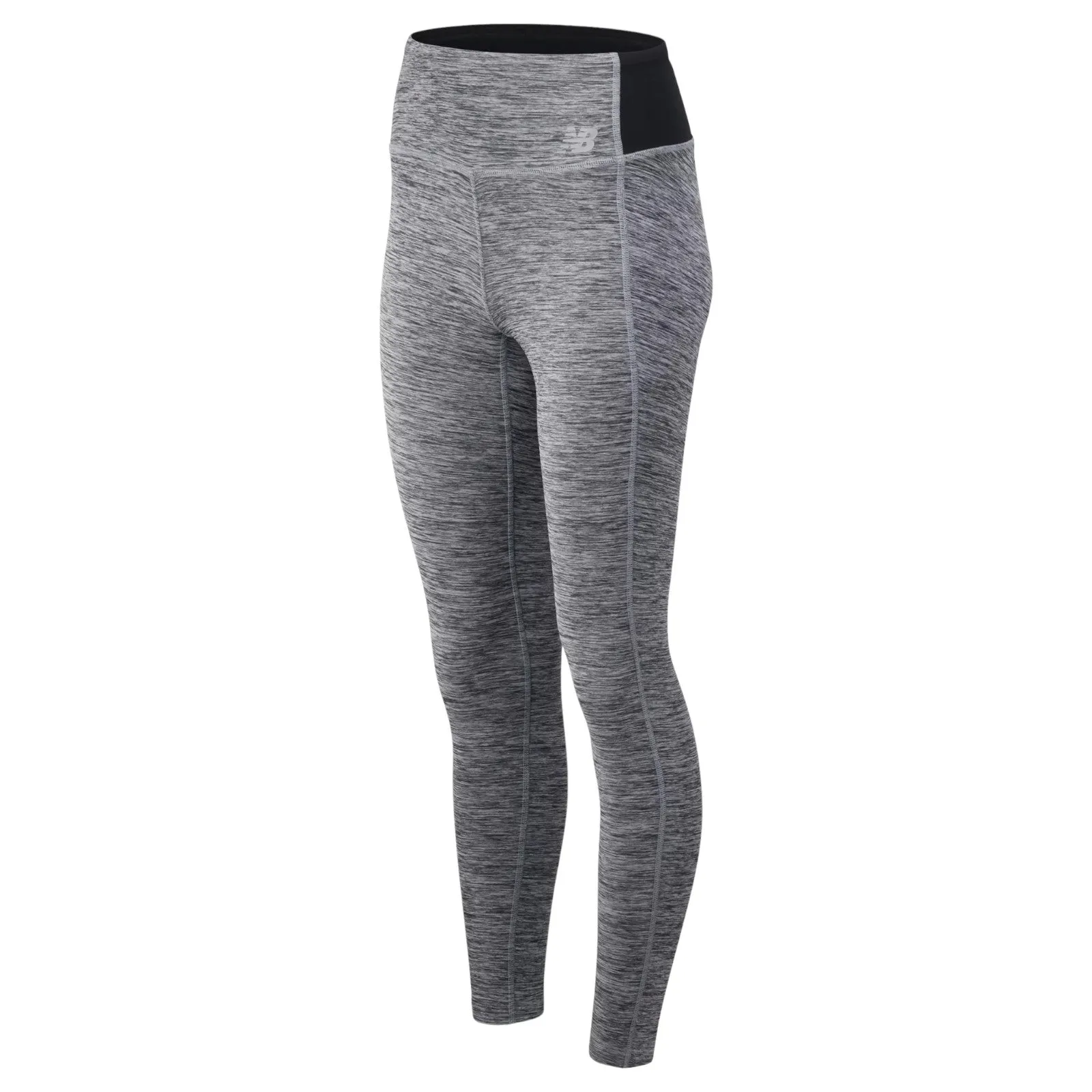 New Balance Womens Self Design Women Grey Tights - Grey