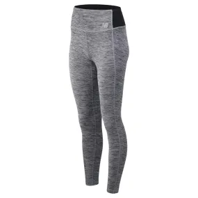 New Balance Womens Self Design Women Grey Tights - Grey