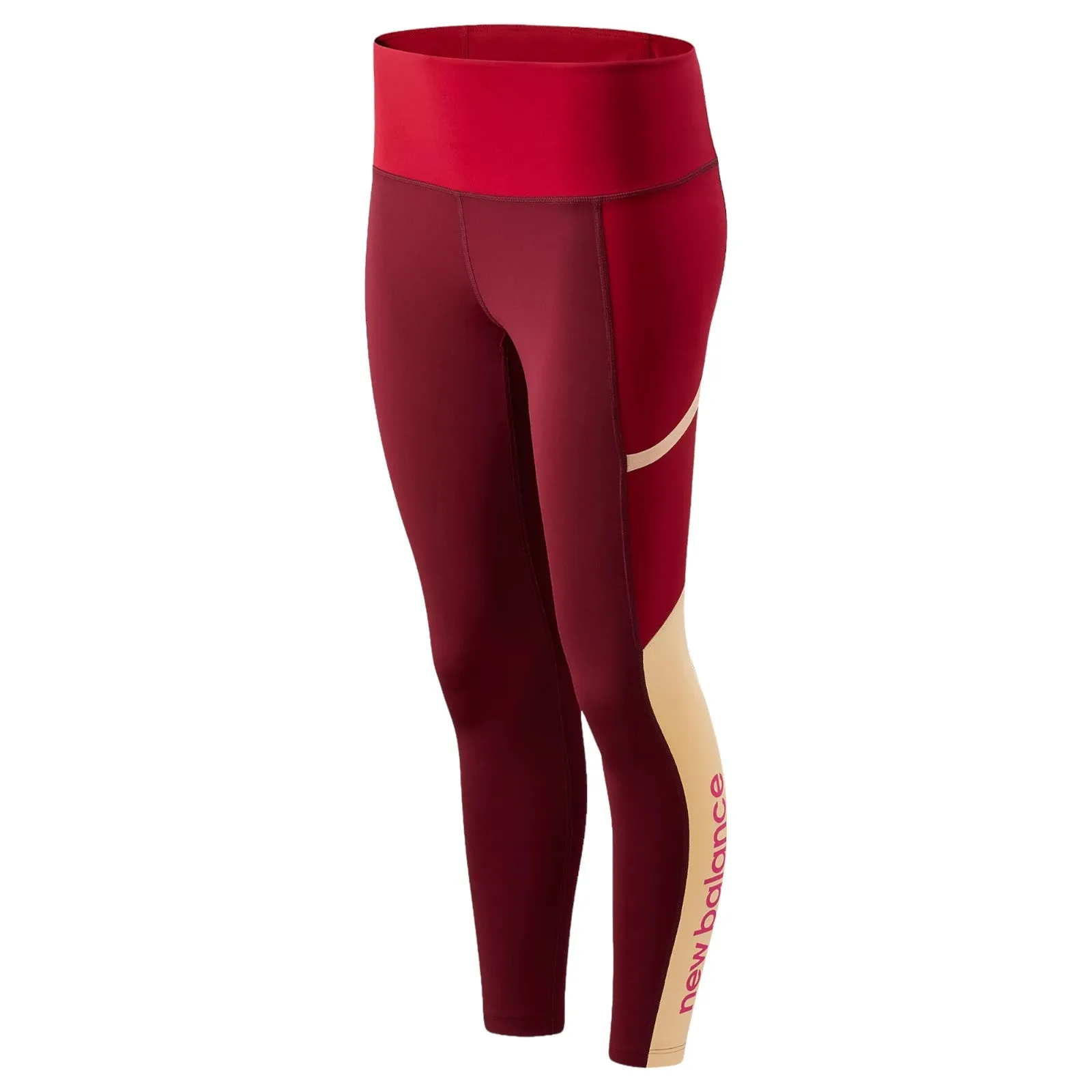 New Balance Womens Sport Fashion Training Tights - Red