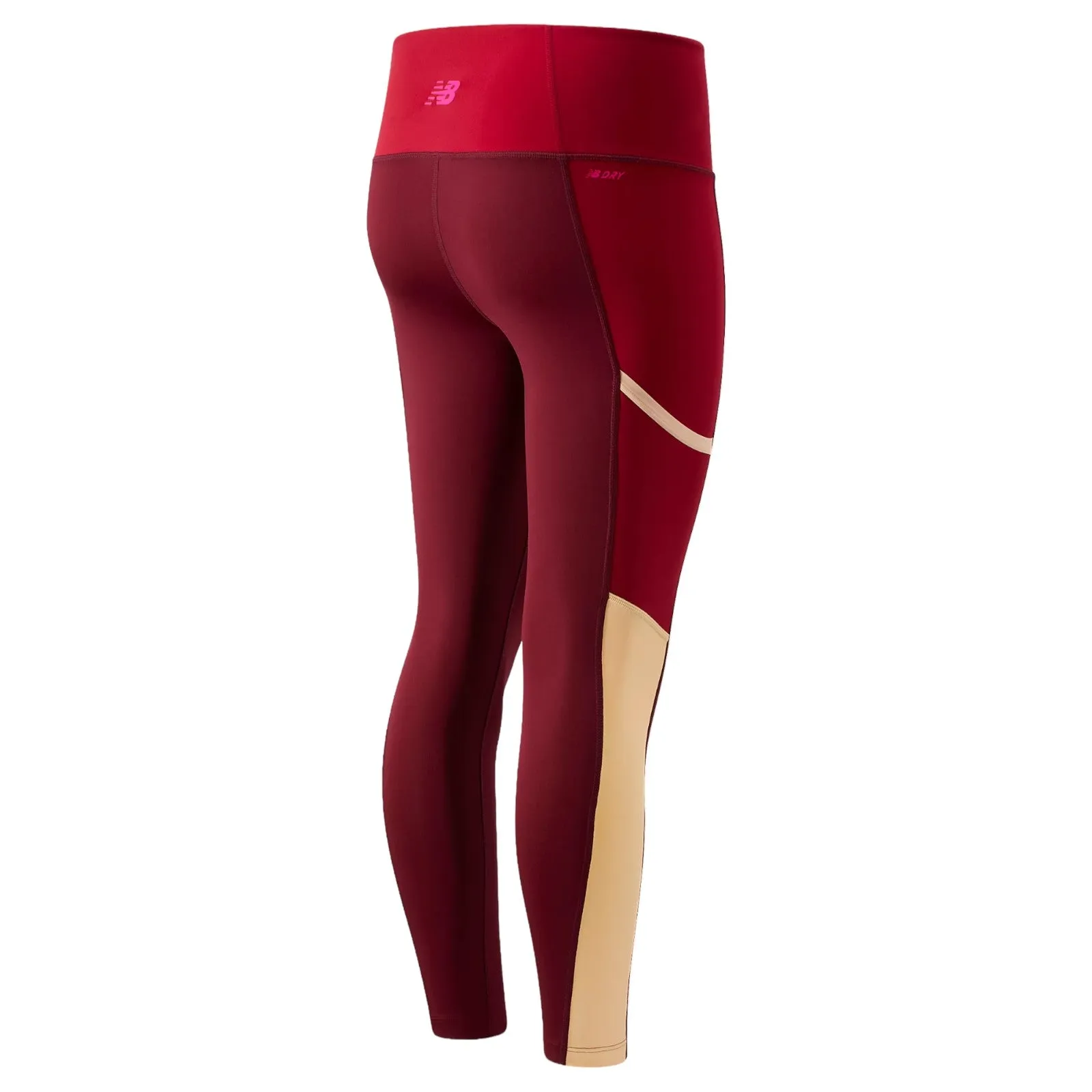 New Balance Womens Sport Fashion Training Tights - Red