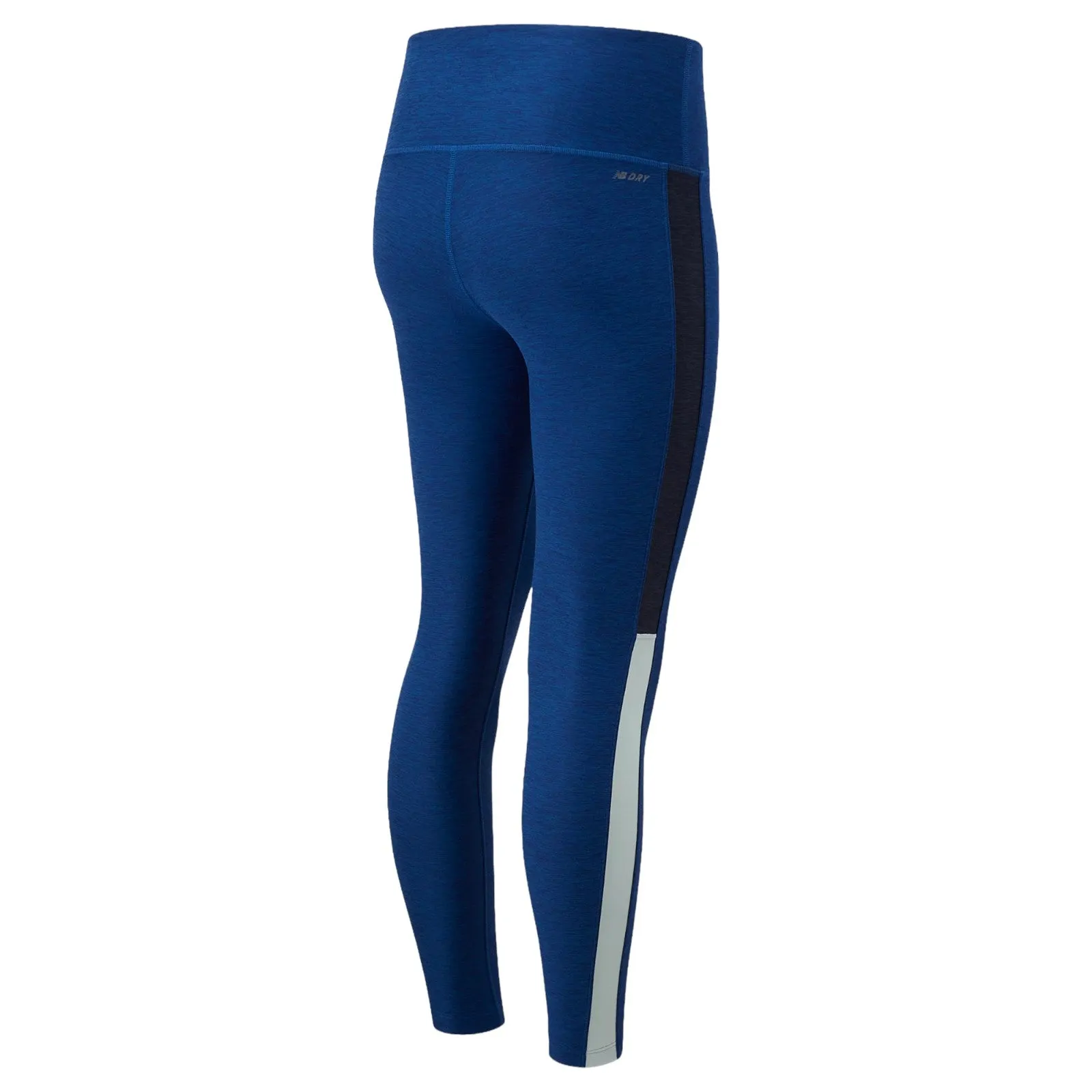 New Balance Womens Sport Spacedye 7/8 Pocket Tights - Blue