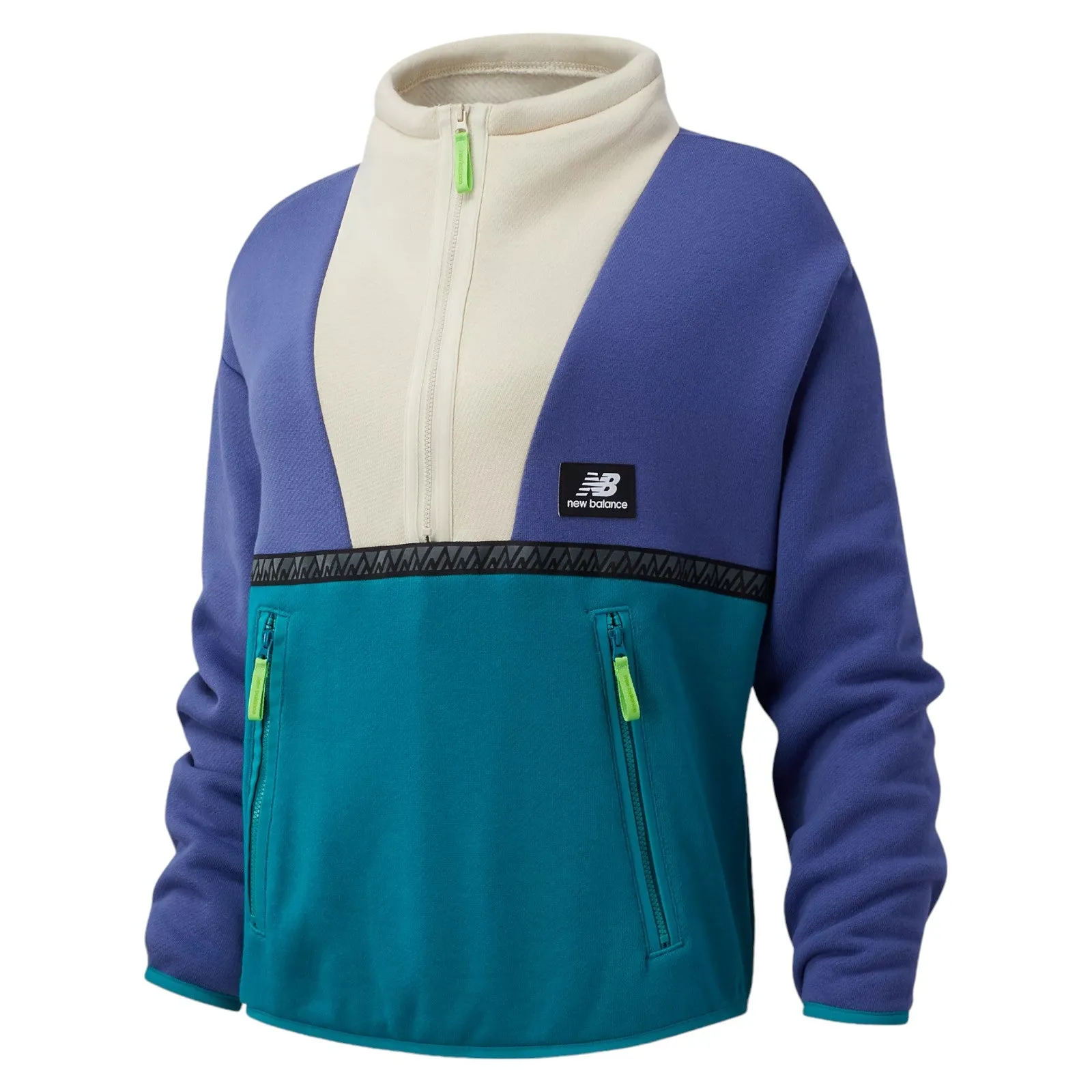 New Balance Womens Terrain Reverse 1/4 Zip Sweatshirt - Purple