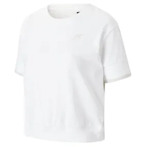 New Balance Womens Village Graphic Top - White