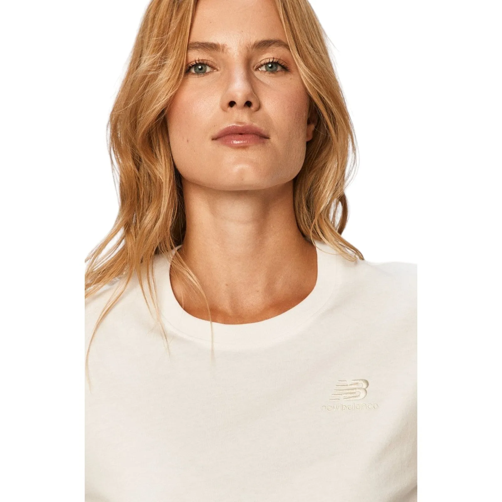 New Balance Womens Village Graphic Top - White