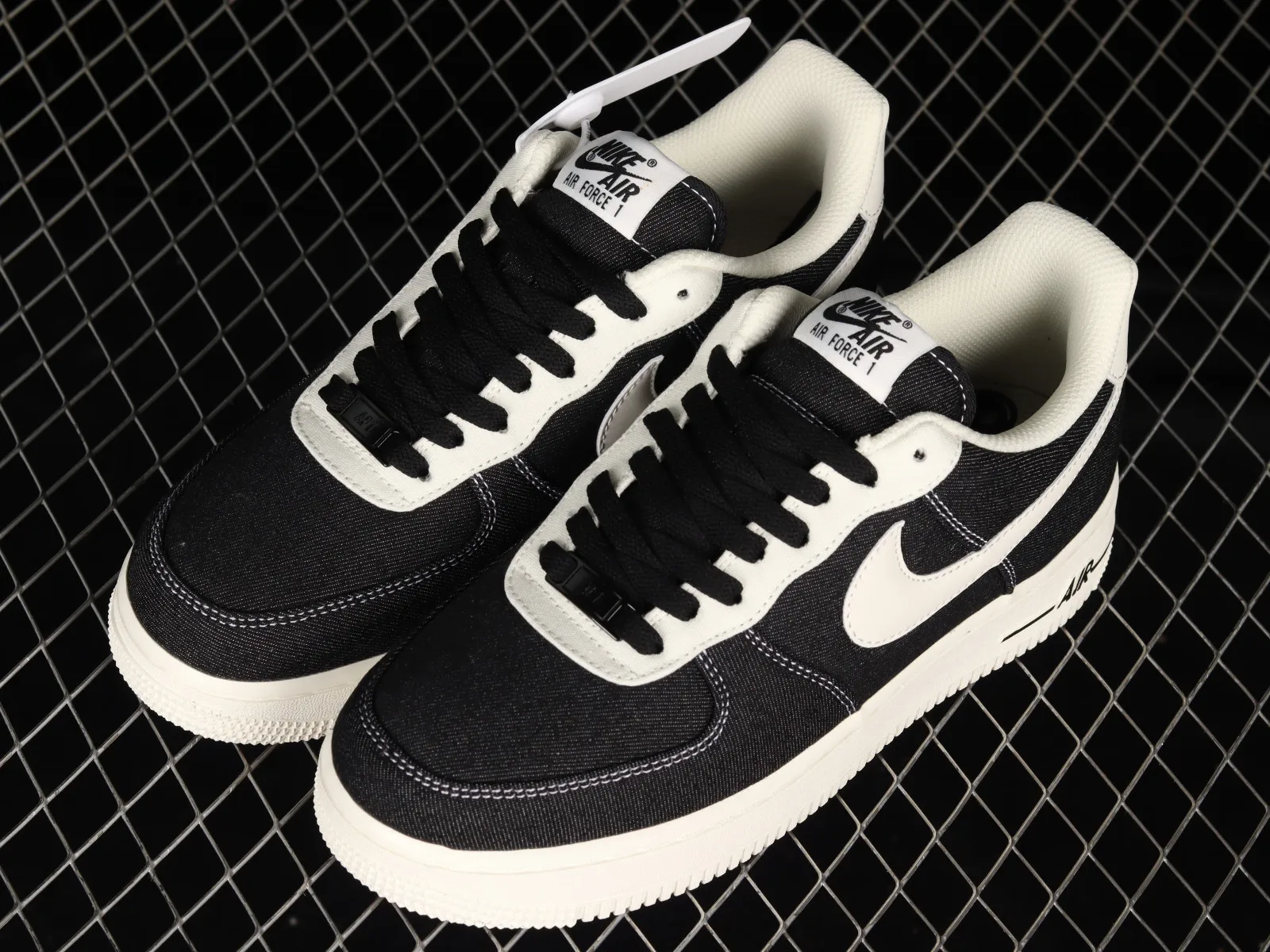 Nike Air Force 1 07 Low Denim Black Beige White DG2296-001