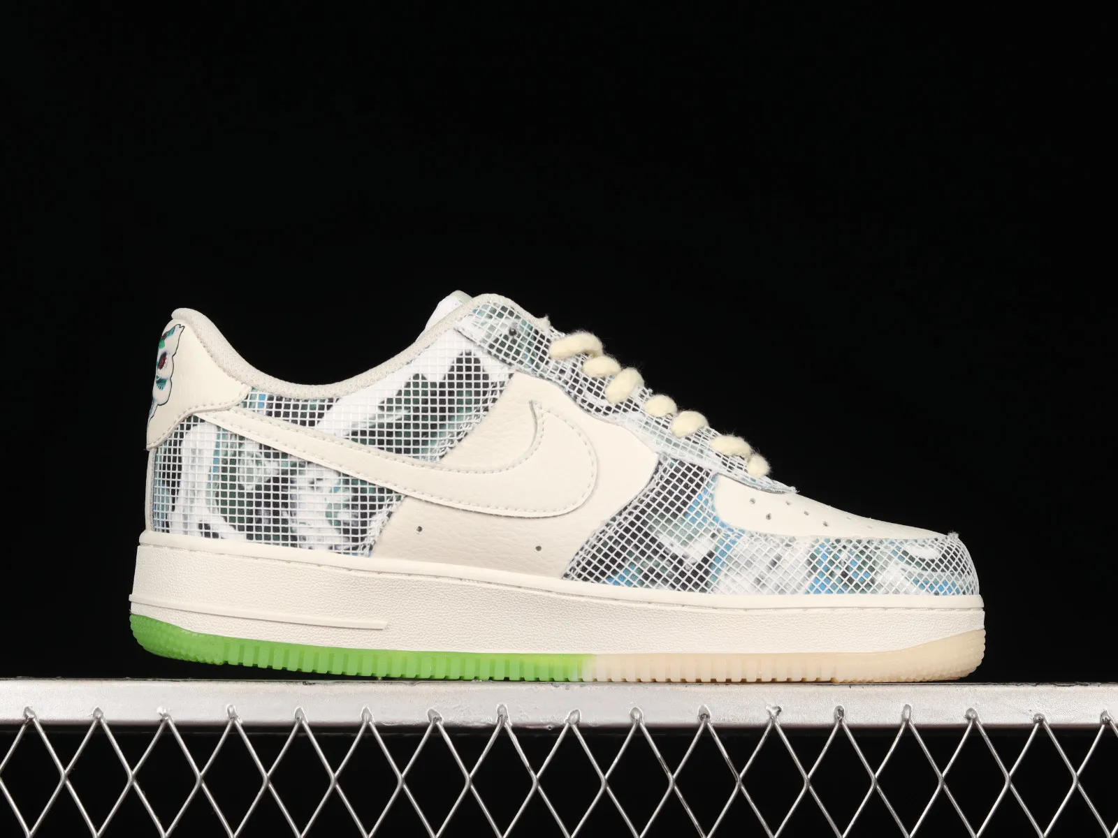 Nike Air Force 1 07 Low Lion dance White Blue Green CW1888-716