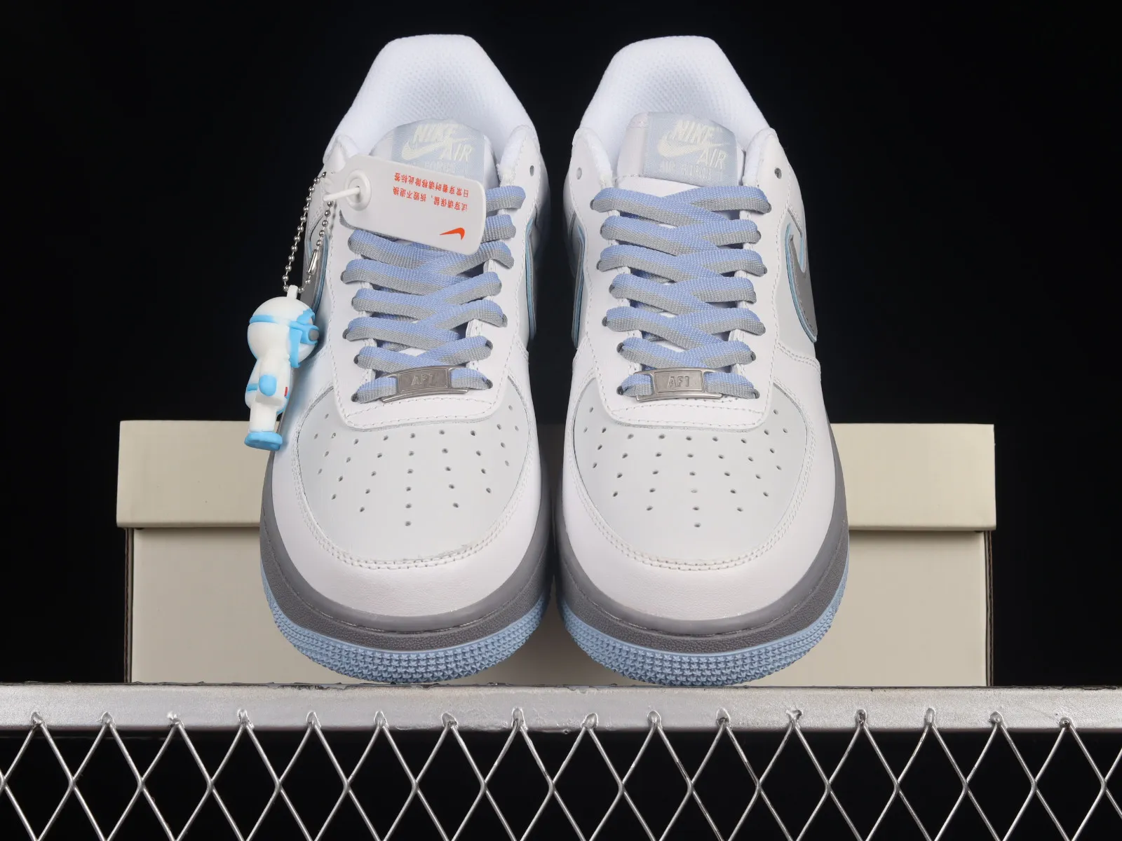 Nike Air Force 1 07 Low White Dark Grey Blue ZG0088-803