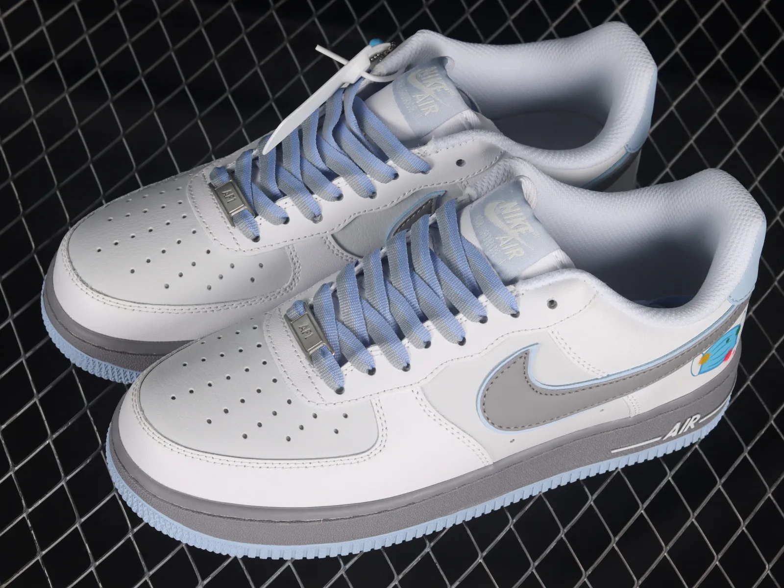 Nike Air Force 1 07 Low White Dark Grey Blue ZG0088-803