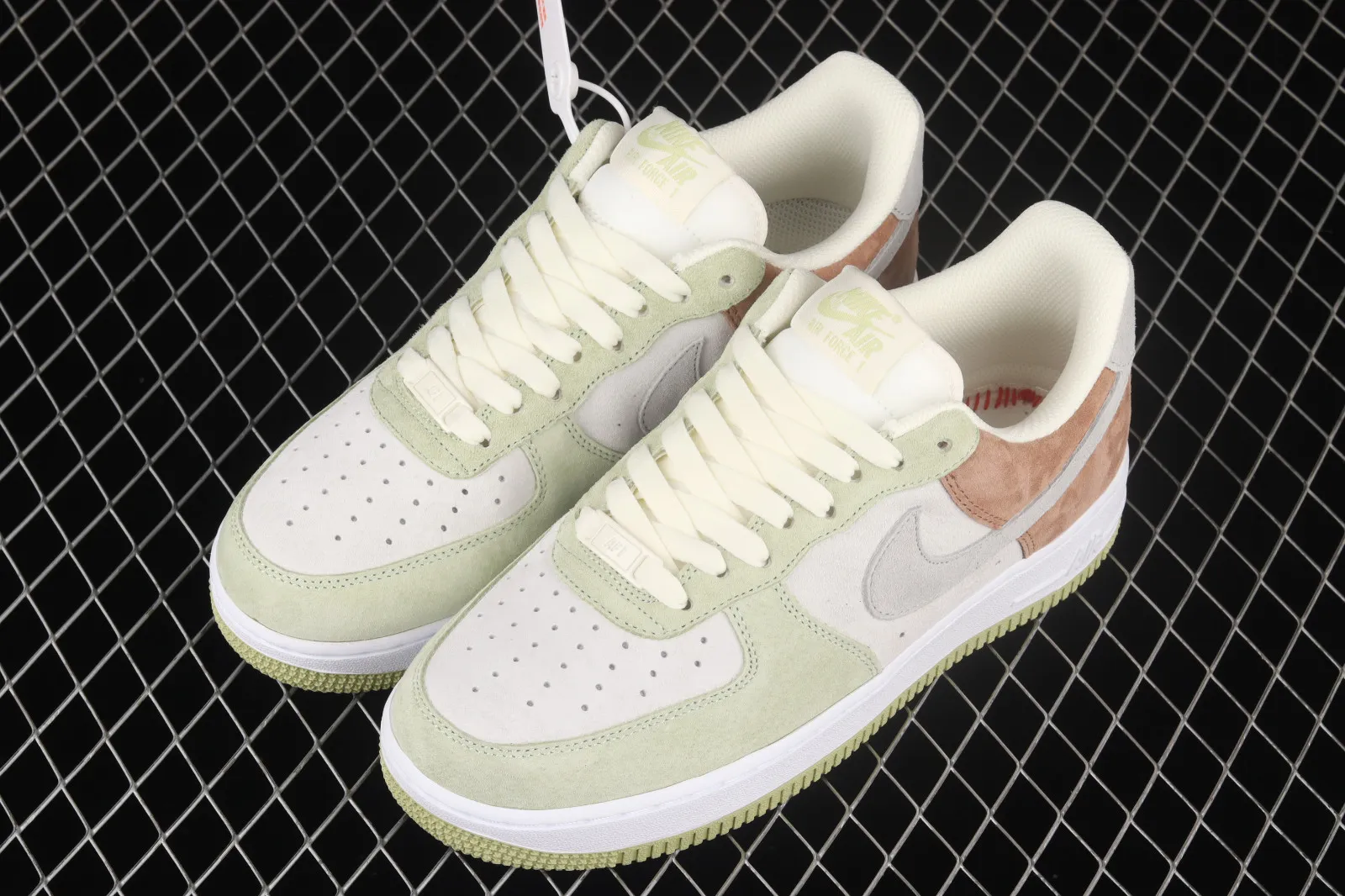 Nike Air Force 1 07 Low White Light Green Grey Brown DL5819-618