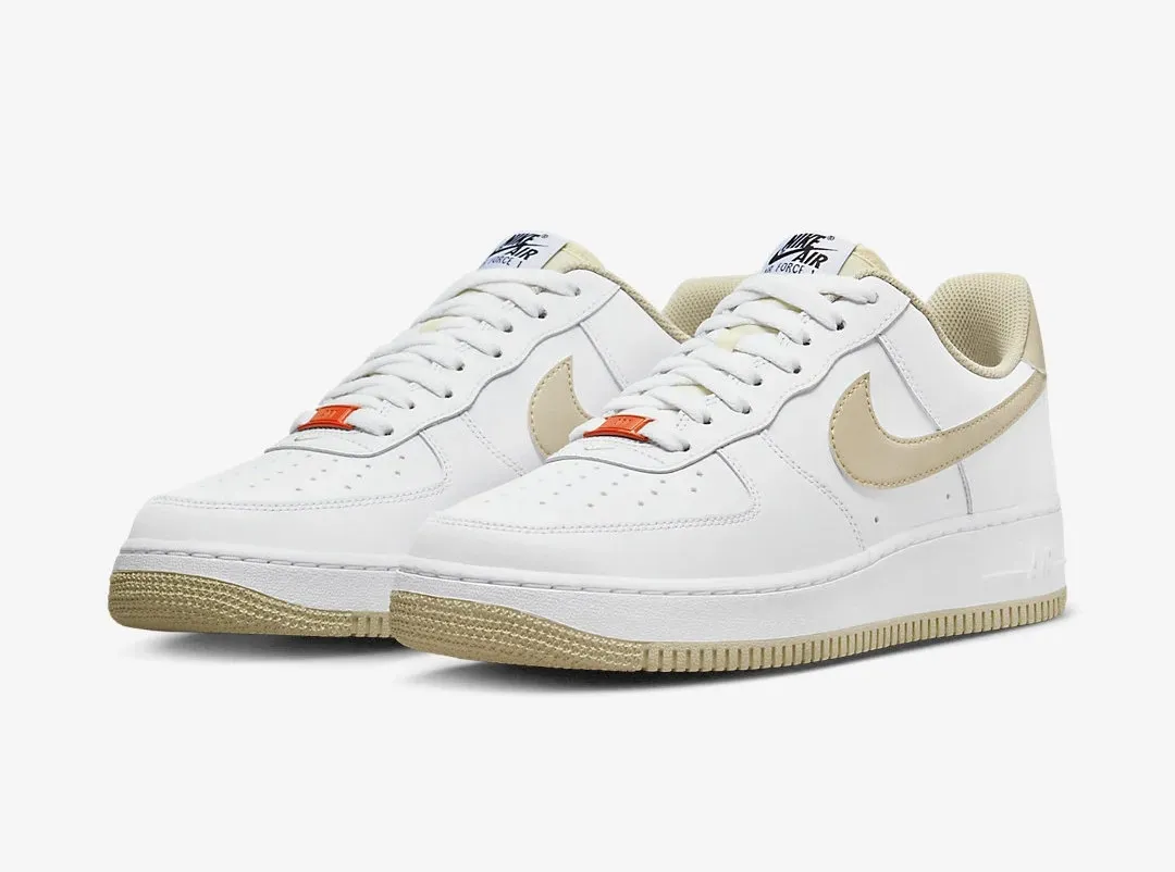 Nike Air Force 1 Low 07 White Rattan Team Orange Coconut Milk DZ2771-121