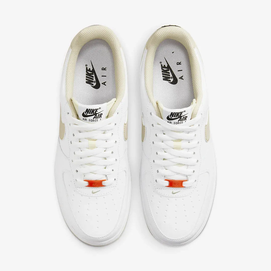 Nike Air Force 1 Low 07 White Rattan Team Orange Coconut Milk DZ2771-121