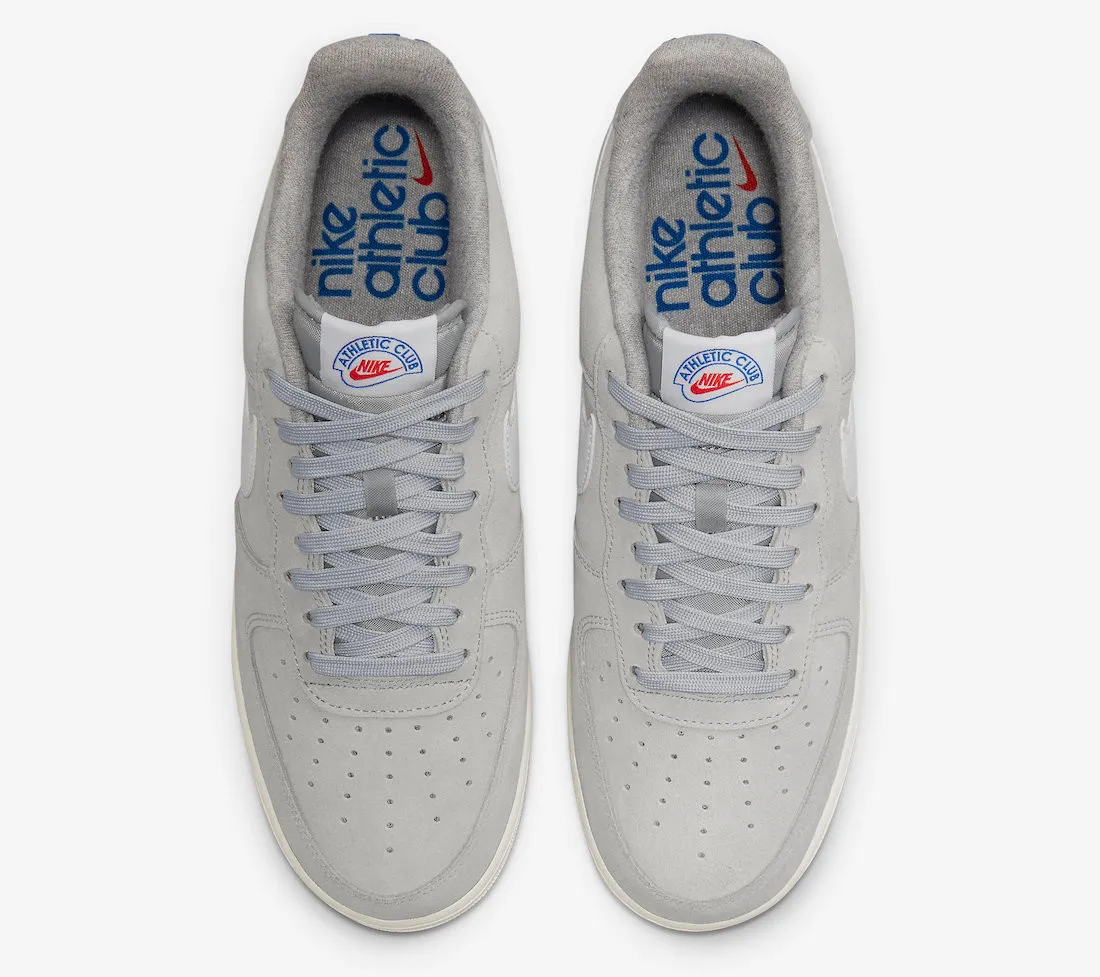 Nike Air Force 1 Low Athletic Club Light Smoke Grey White Sail Hyper Royal DH7435-001